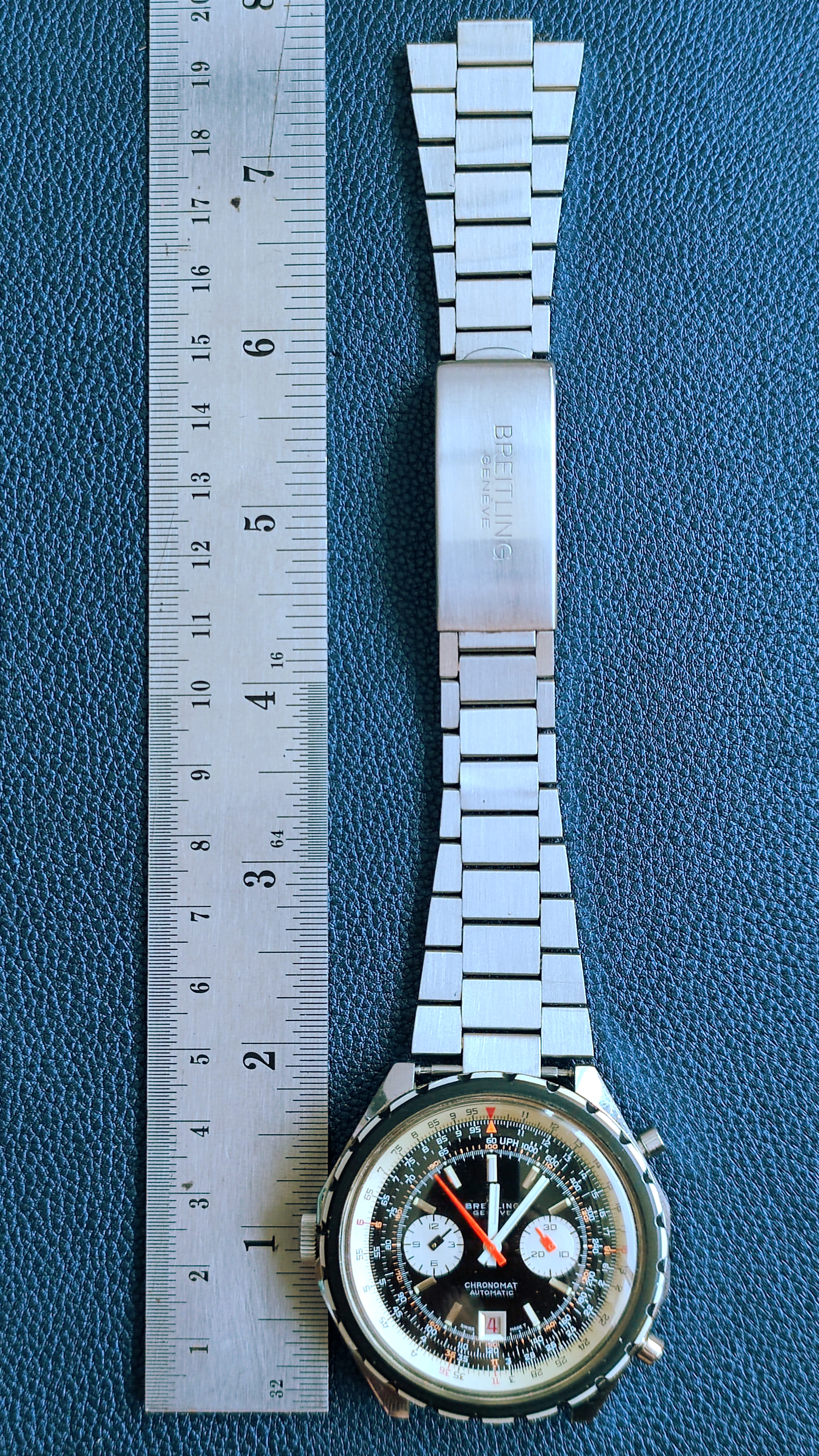 1970s Breitling SS Bracelet 22mm with end links