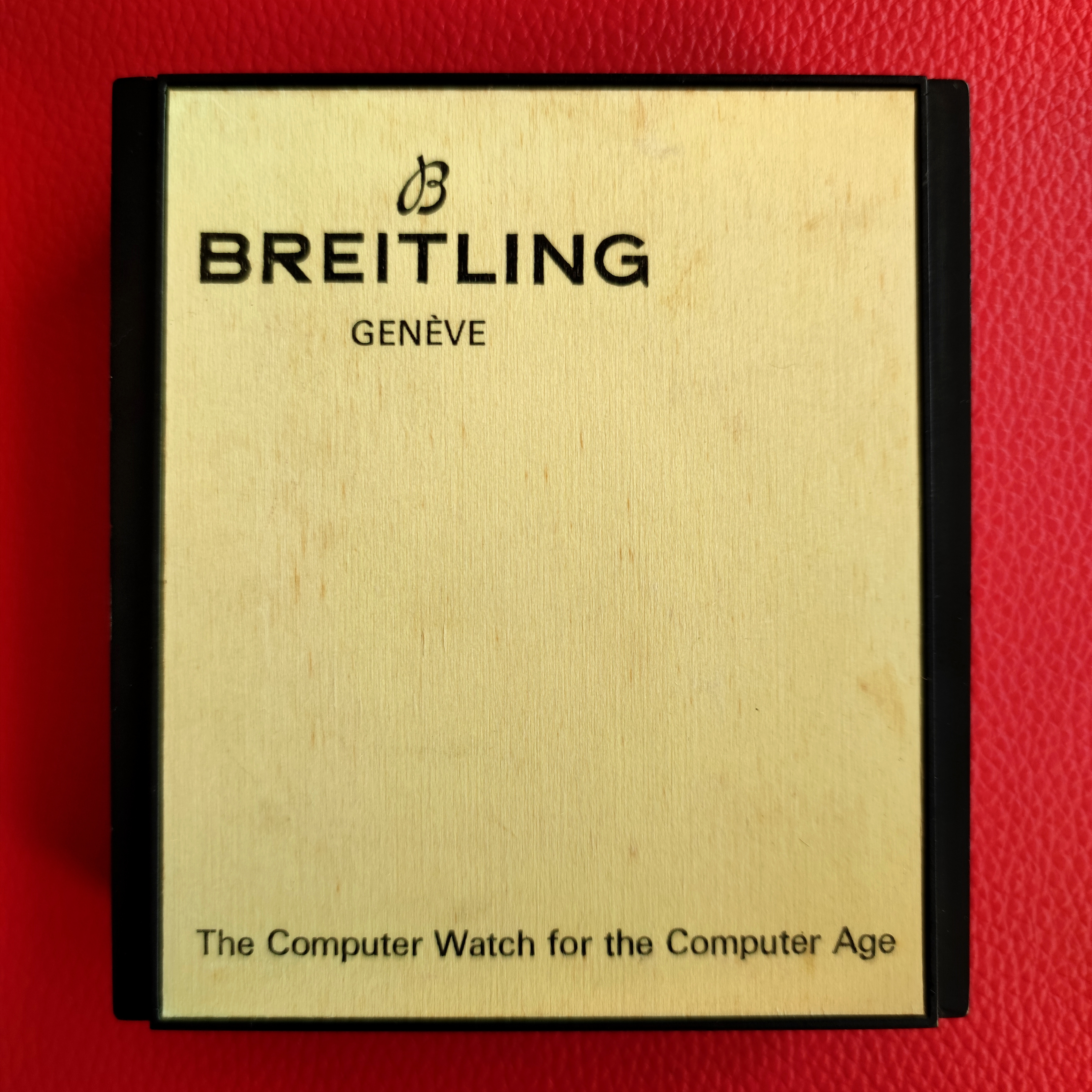 RARE 1970's Breitling Plastic Box made by Cartolux SA (Swiss)
