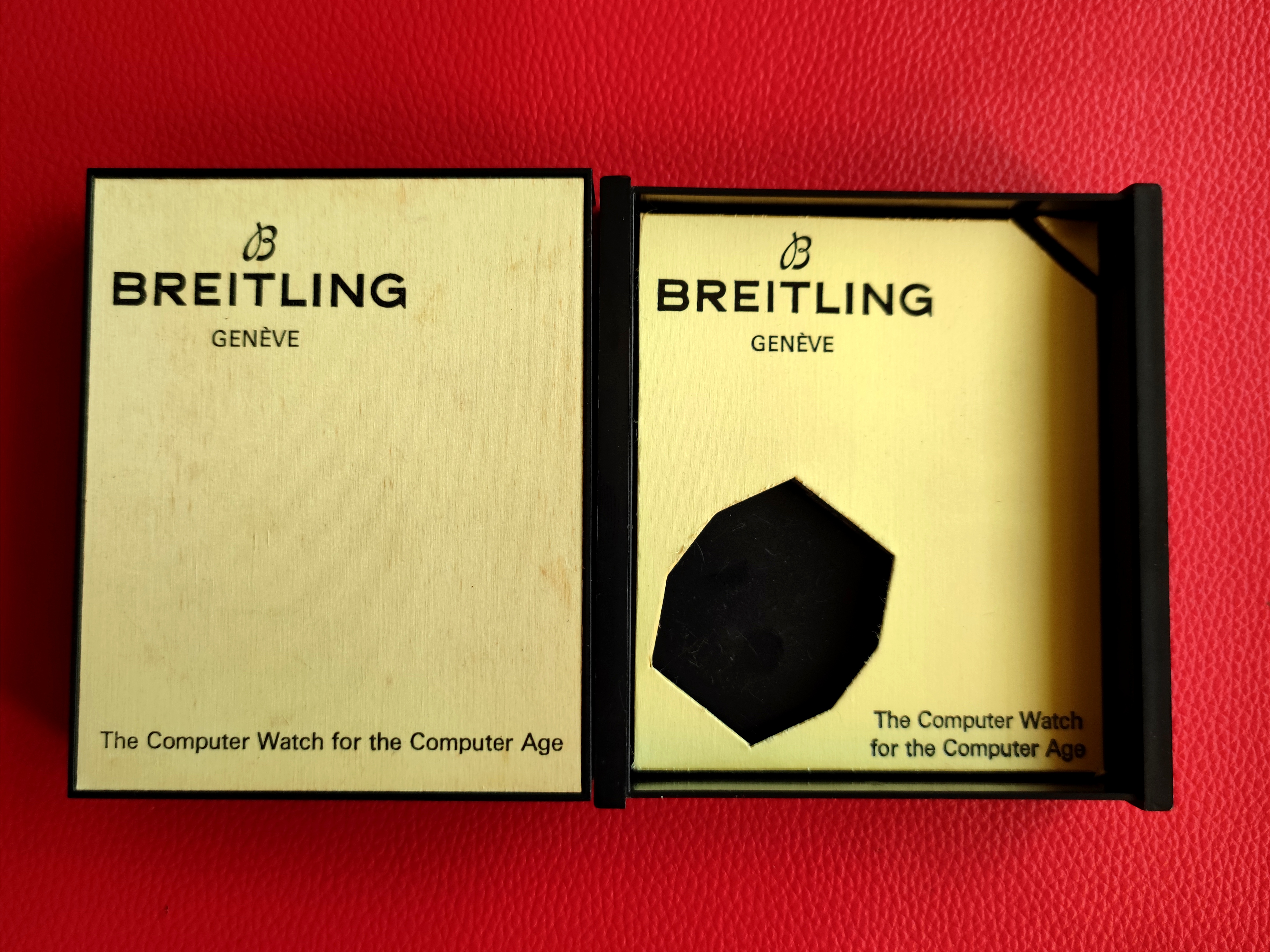 RARE 1970's Breitling Plastic Box made by Cartolux SA (Swiss)