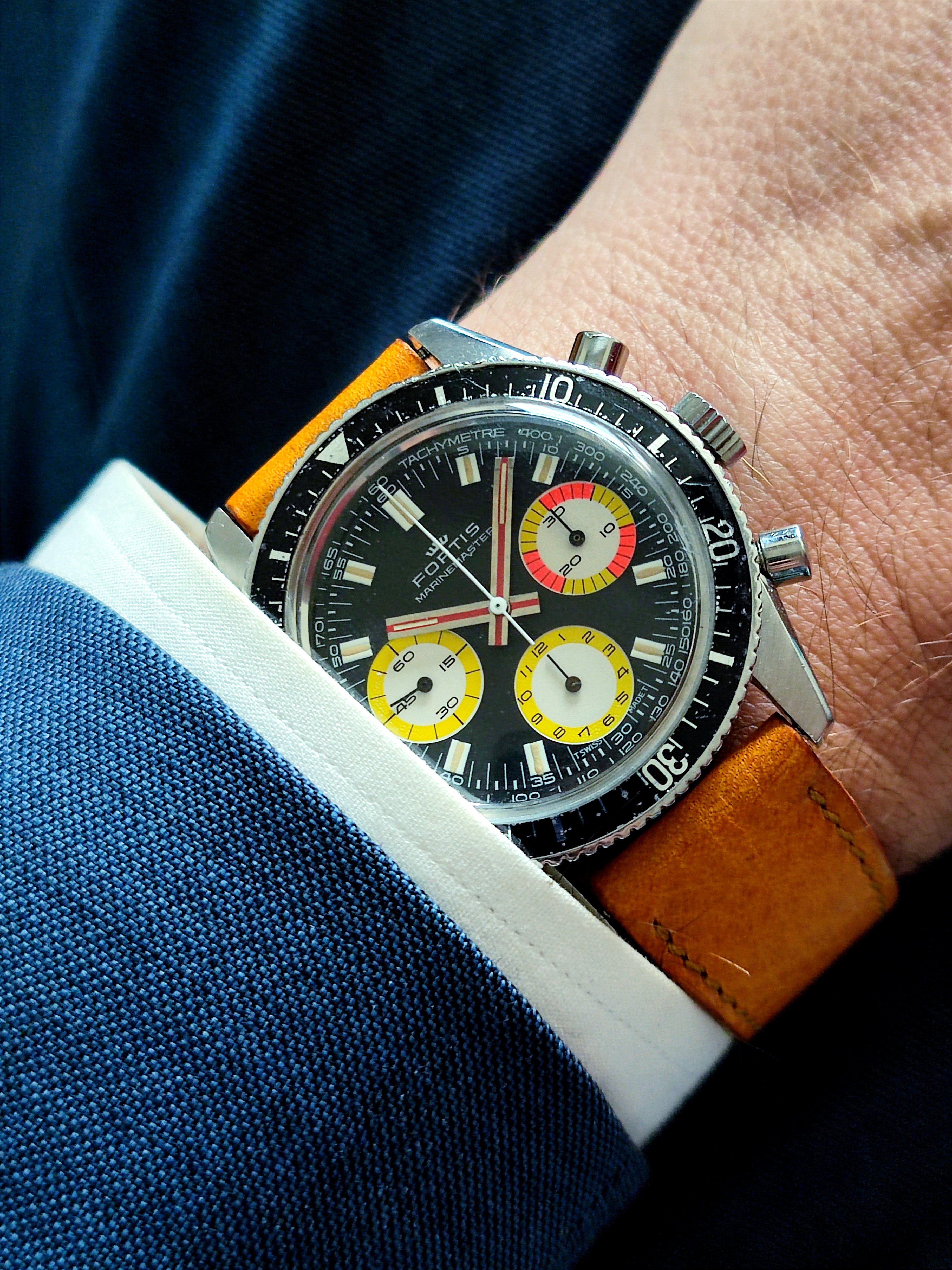 1971 Fortis Marinemaster ref. 8001 Diver’s Chronograph (Valjoux 72)