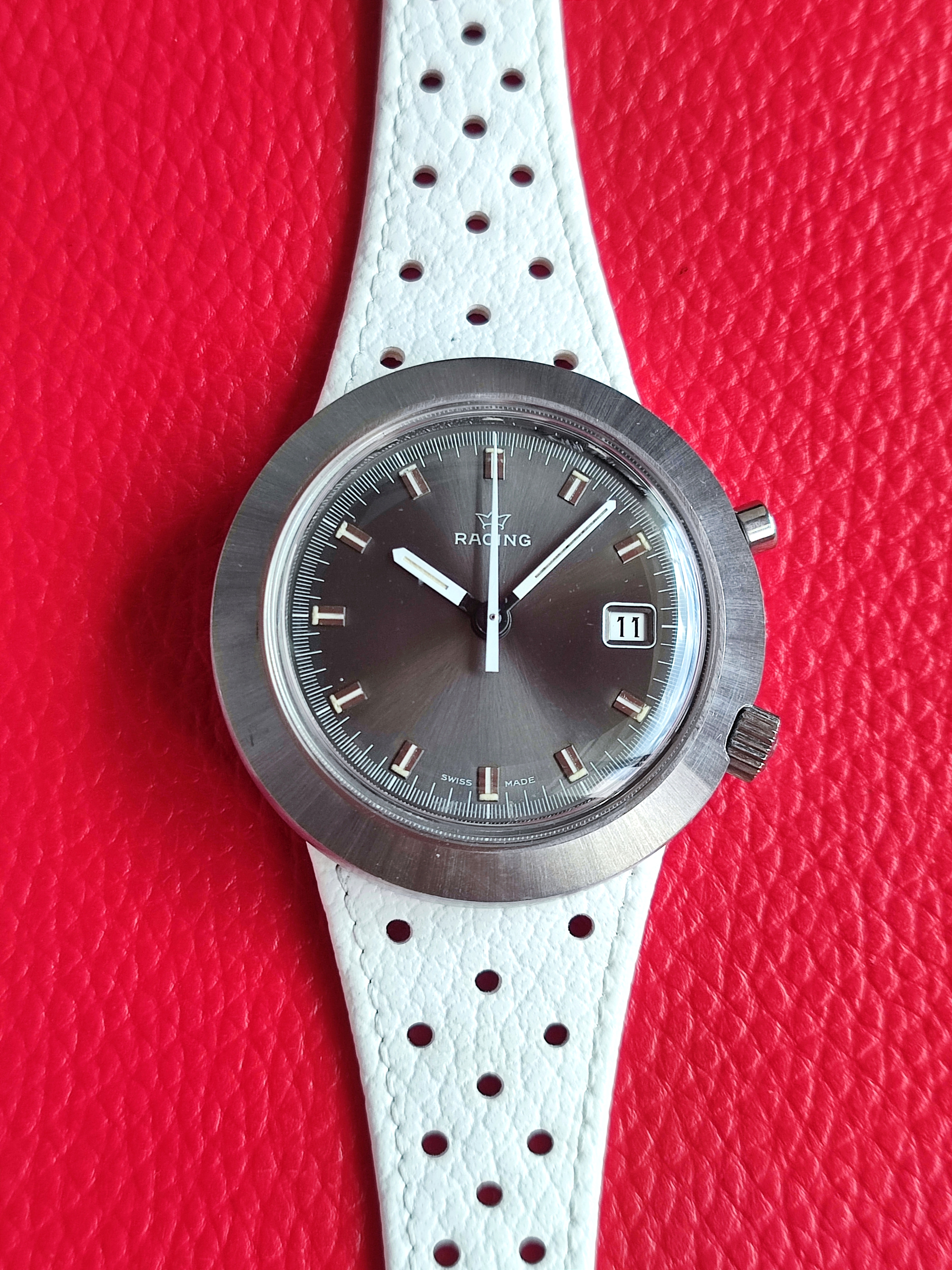 1970s Lemania "Racing" - Dark Gray Dial