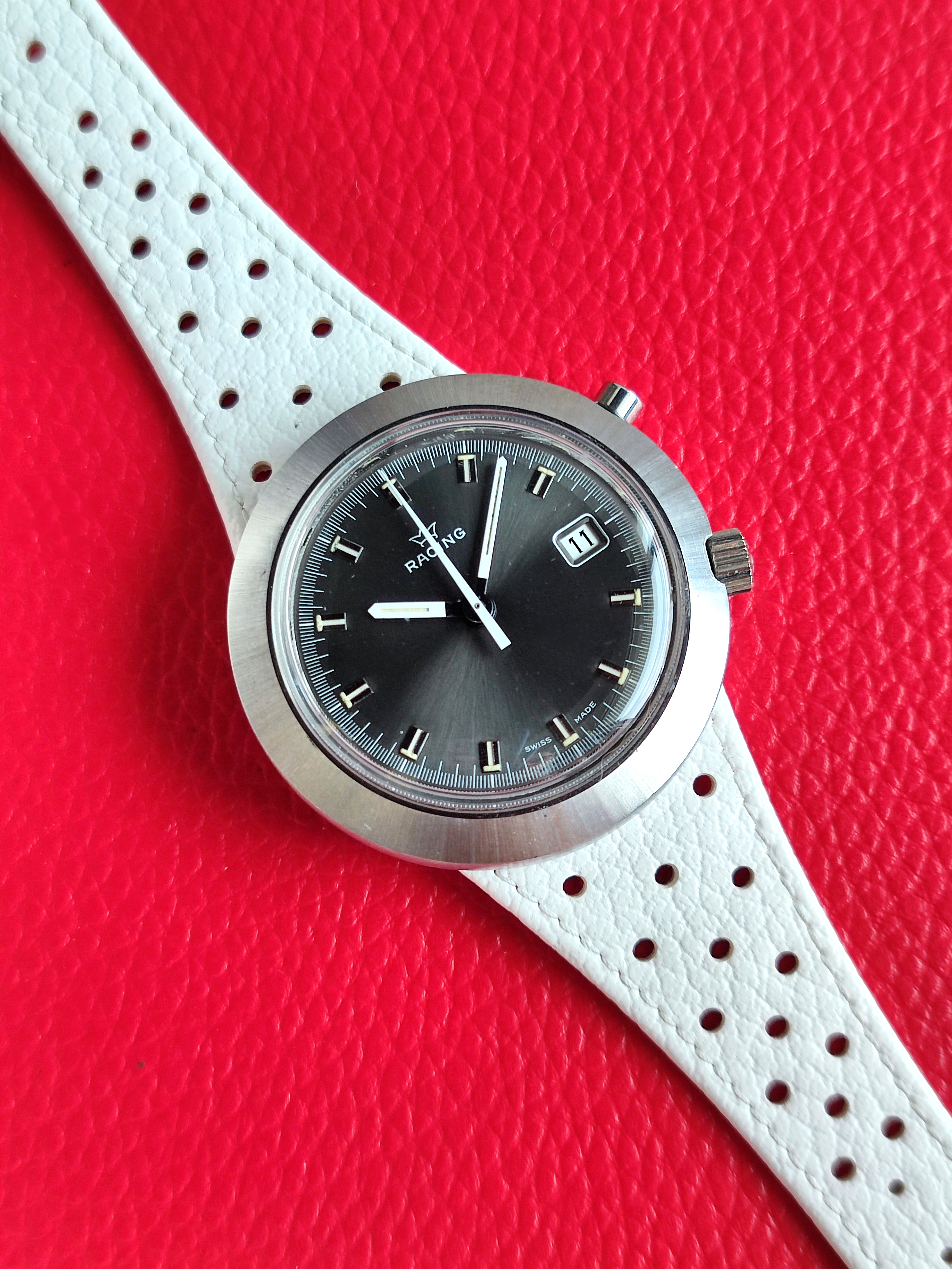 1970s Lemania "Racing" - Dark Gray Dial