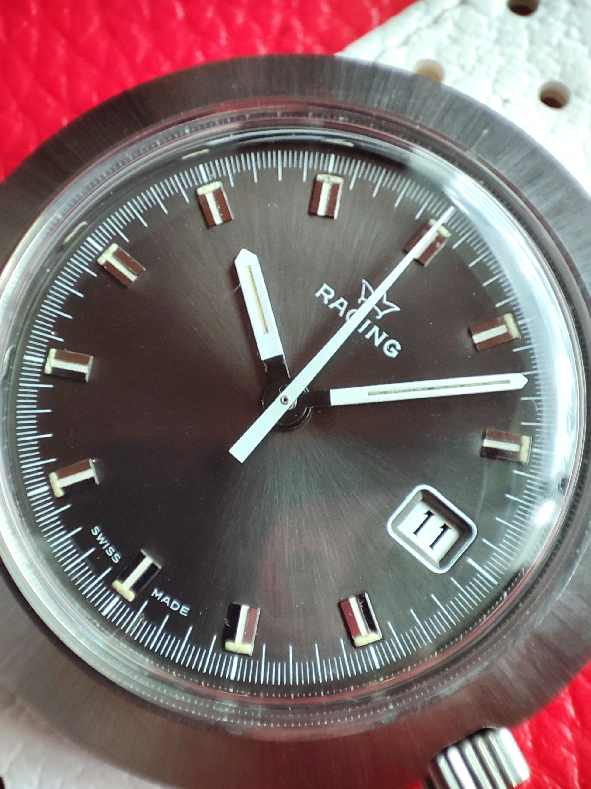 1970s Lemania "Racing" - Dark Gray Dial