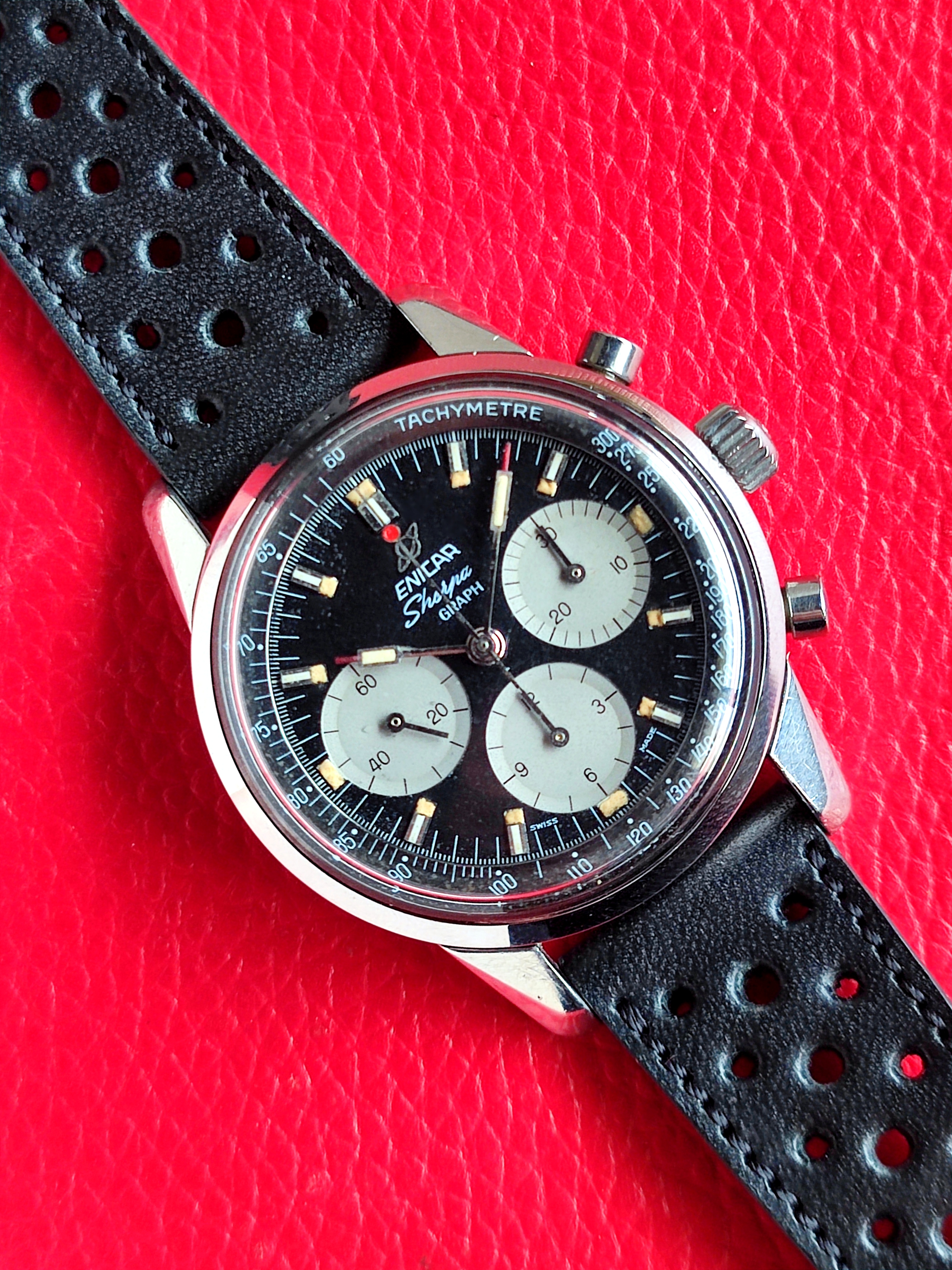 1966 Enicar Sherpa Graph “Jim Clark” MK III Chronograph