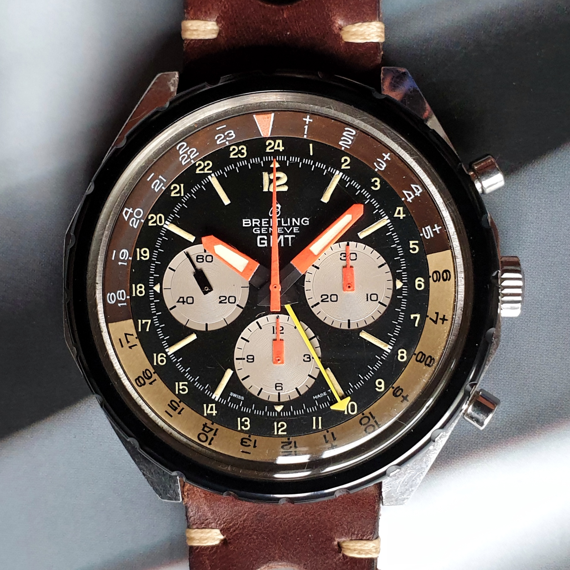 1968 Breitling Geneve 812 GMT 