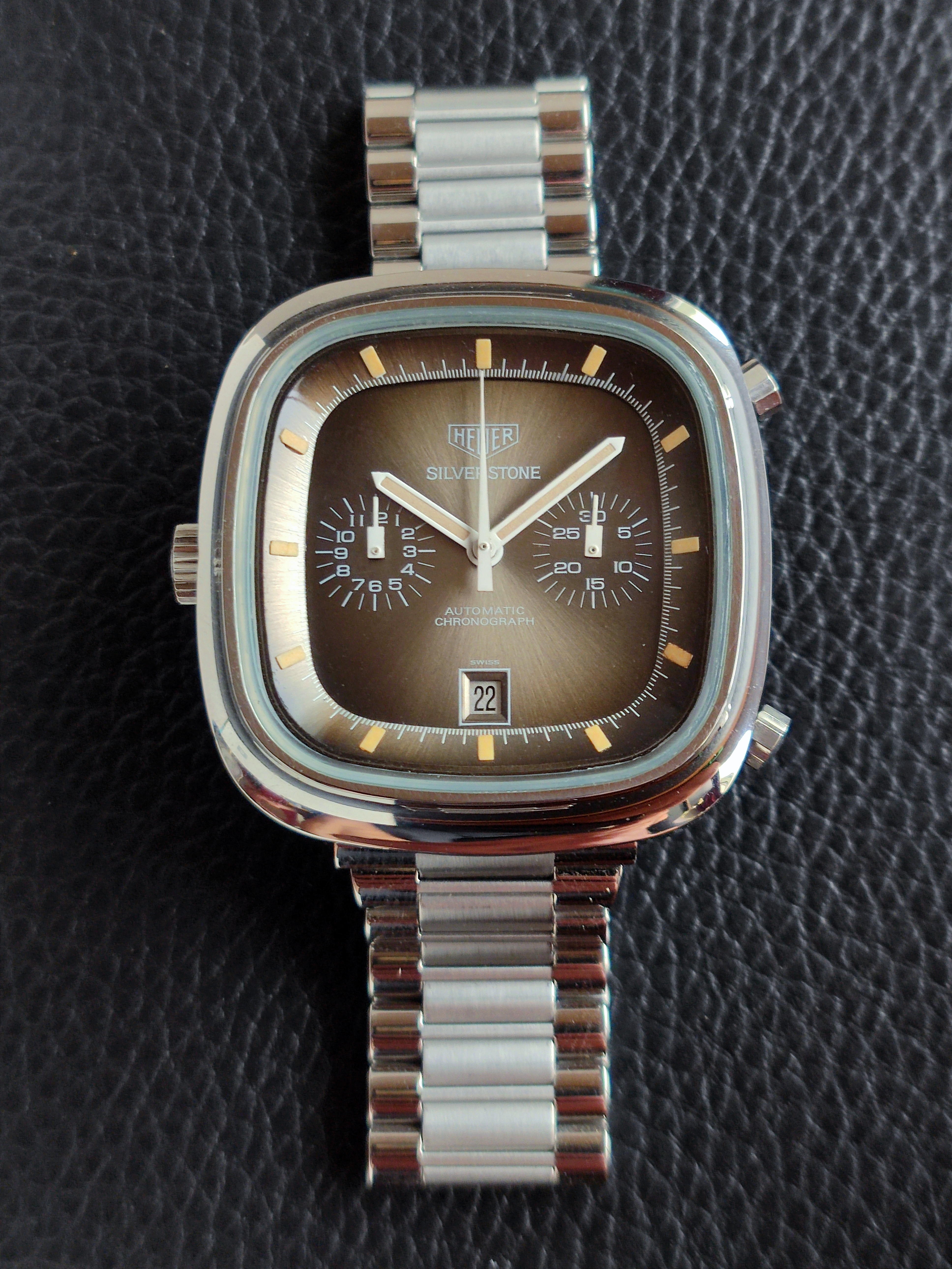 1974 Heuer Silverstone ref 110.313 - Fume Dial - MINT!