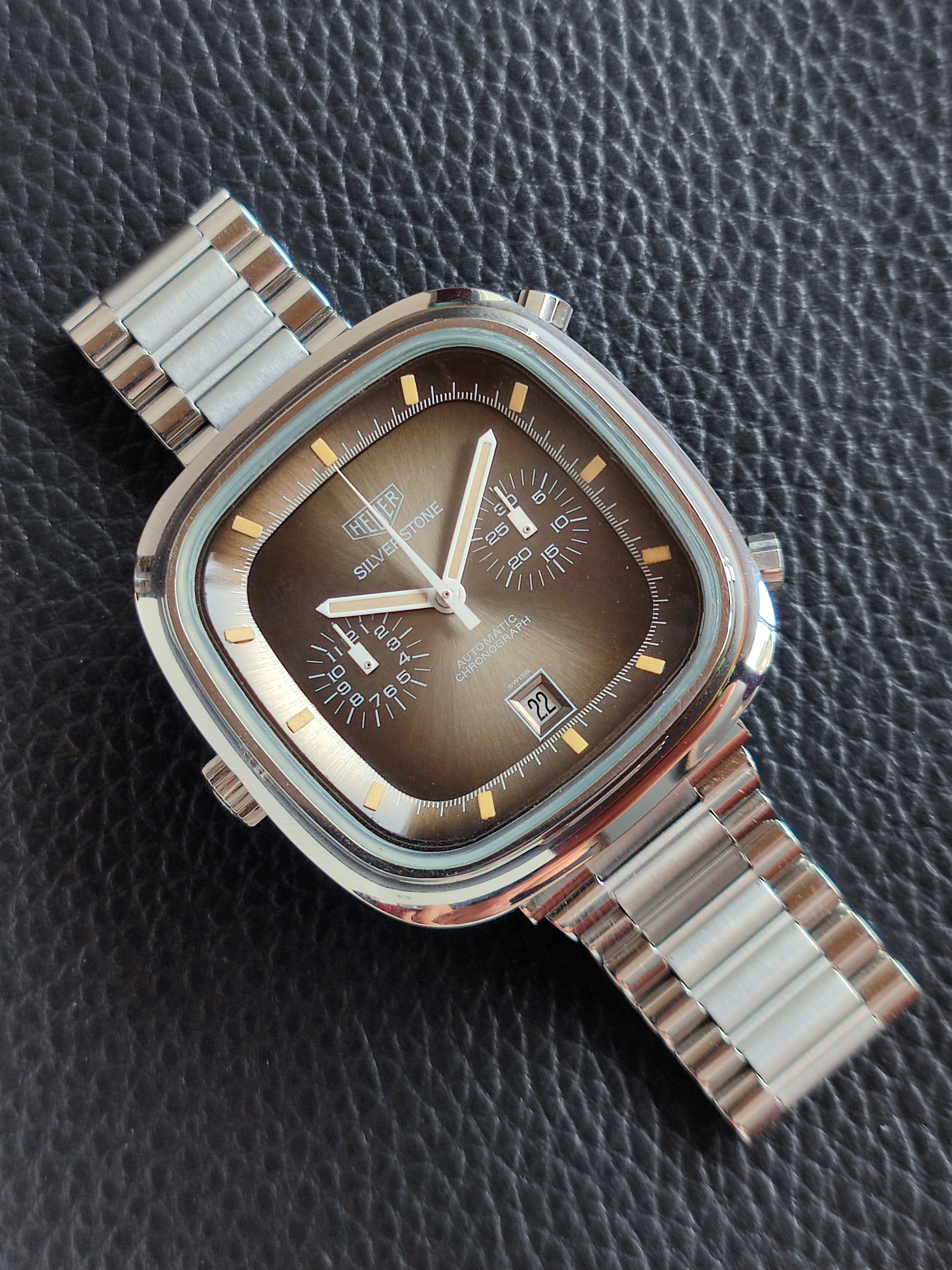 1974 Heuer Silverstone ref 110.313 - Fume Dial - MINT!