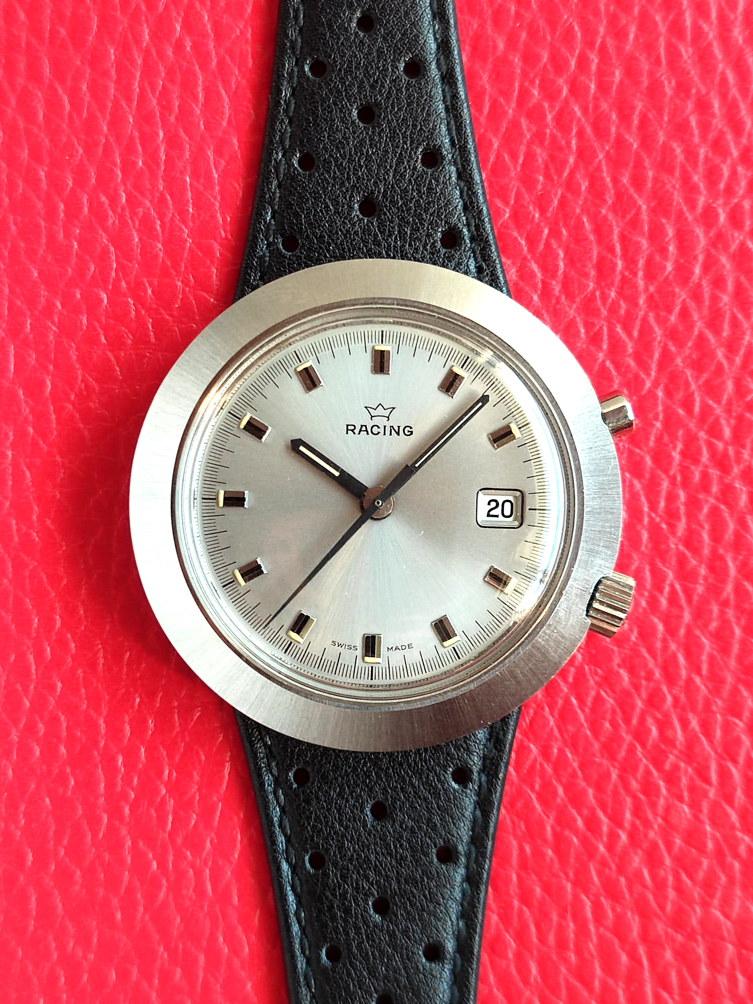 1970s Lemania "Racing" - Silver Dial