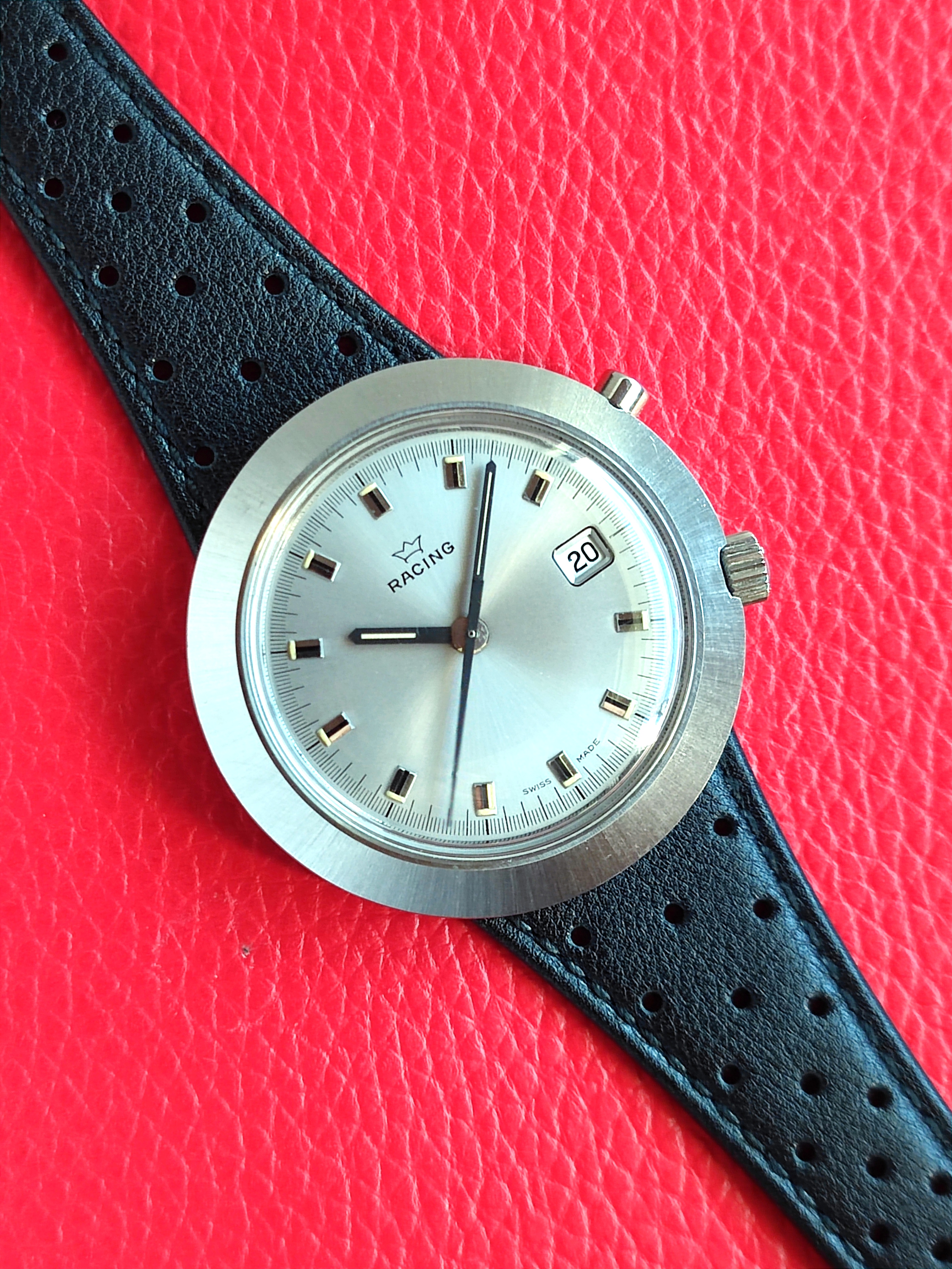 1970s Lemania "Racing" - Silver Dial