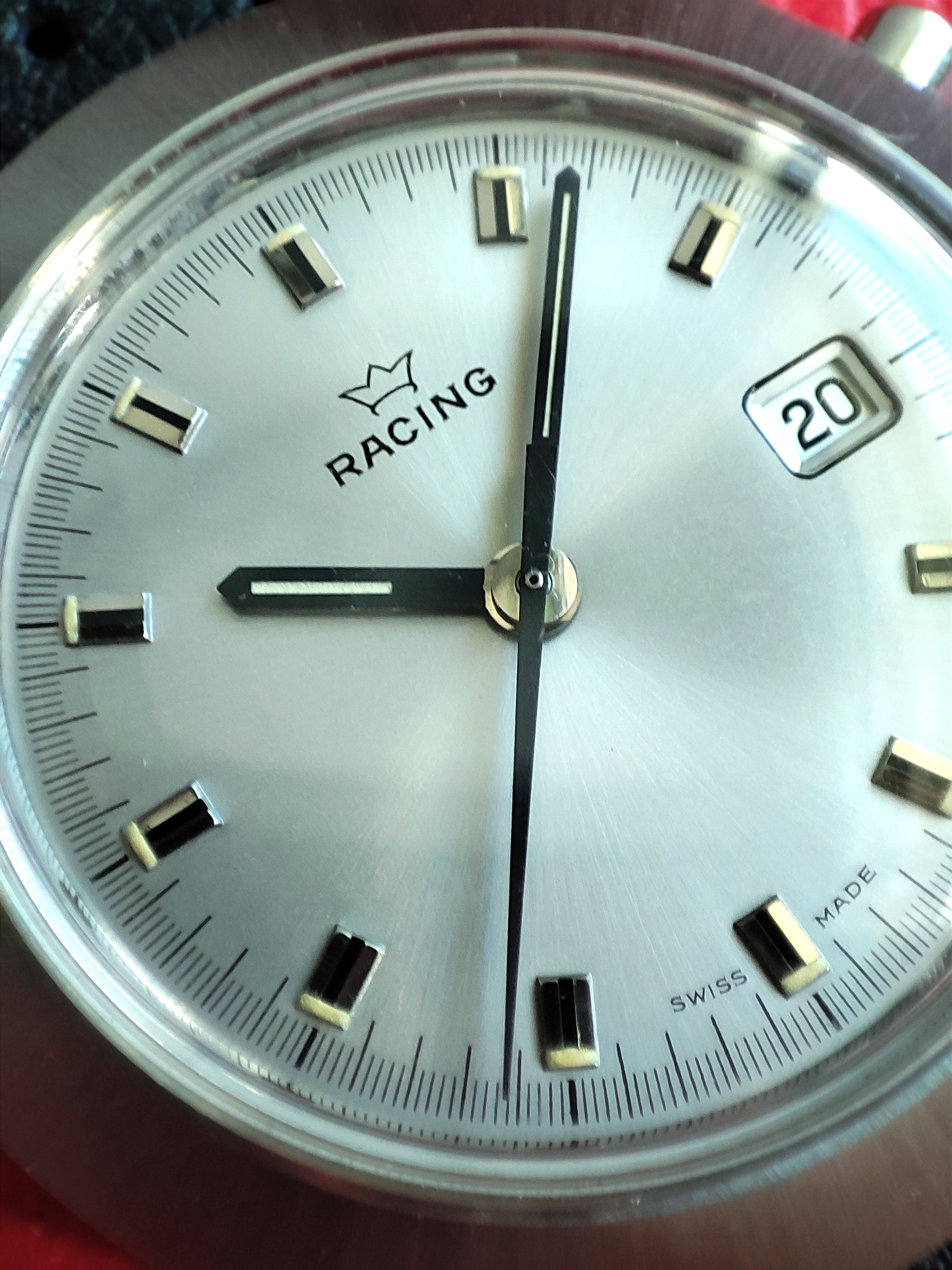 1970s Lemania "Racing" - Silver Dial