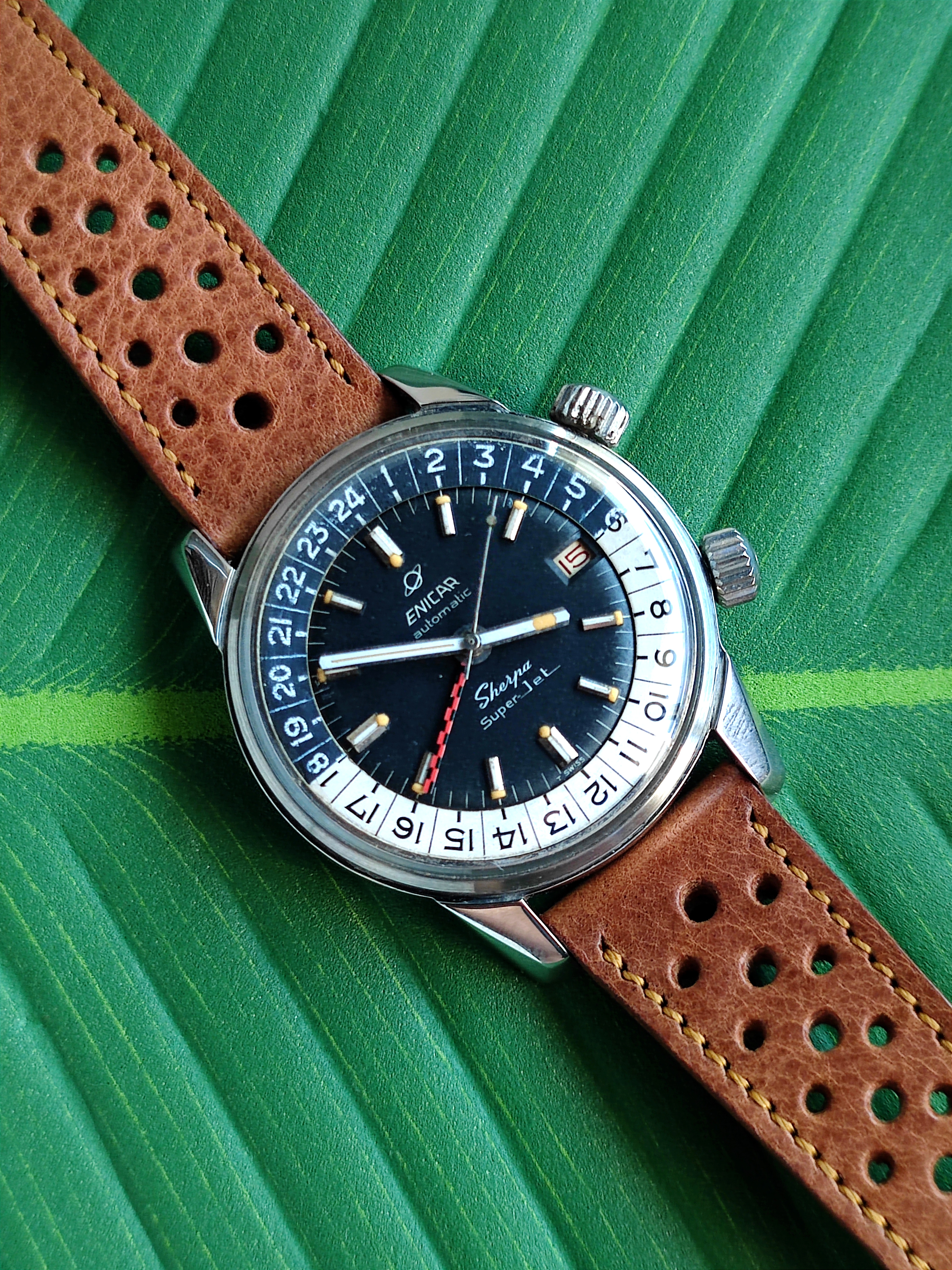 1966 Enicar Sherpa 600 Super Jet GMT 148-35-03 