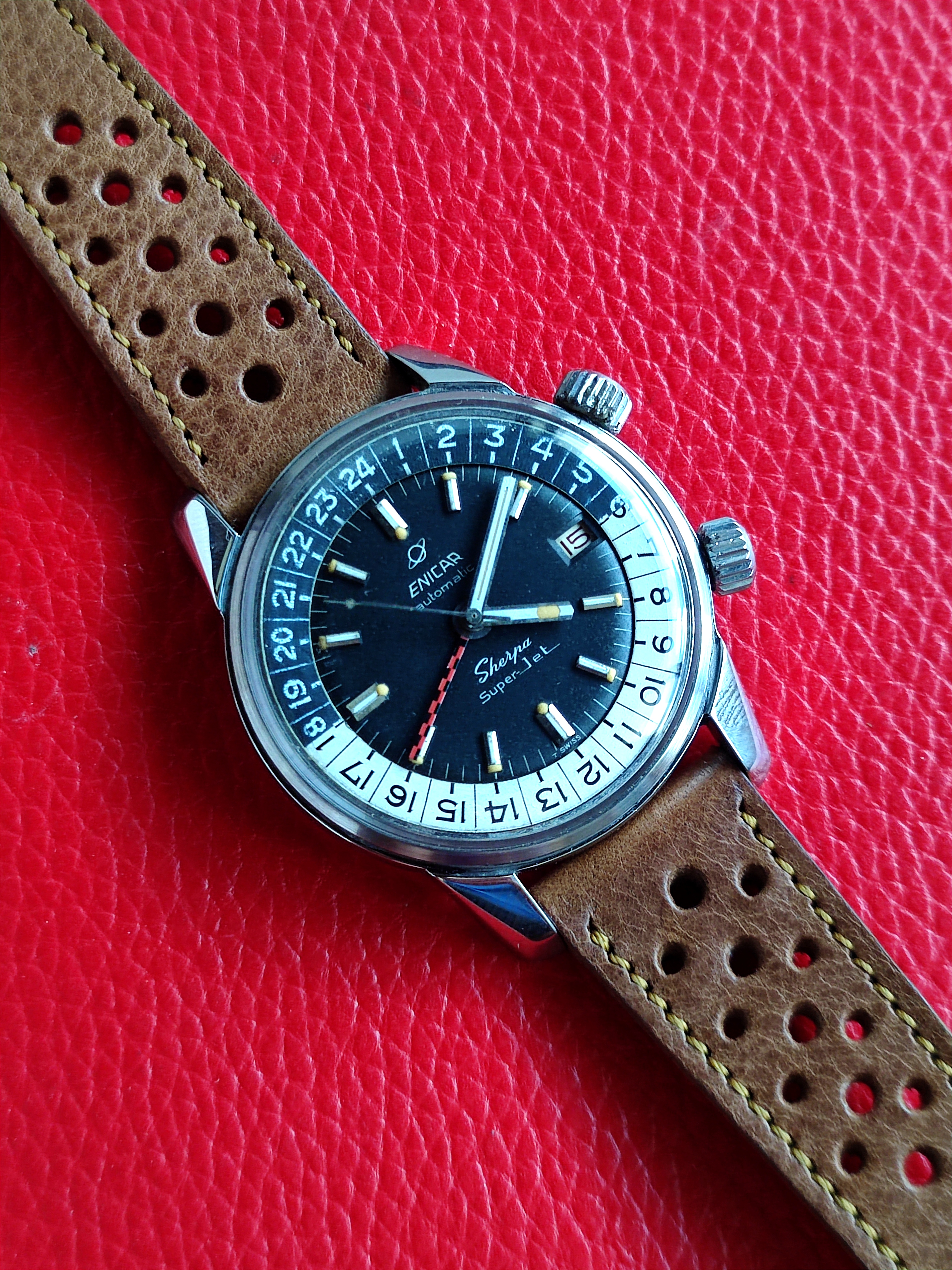 1966 Enicar Sherpa 600 Super Jet GMT 148-35-03 