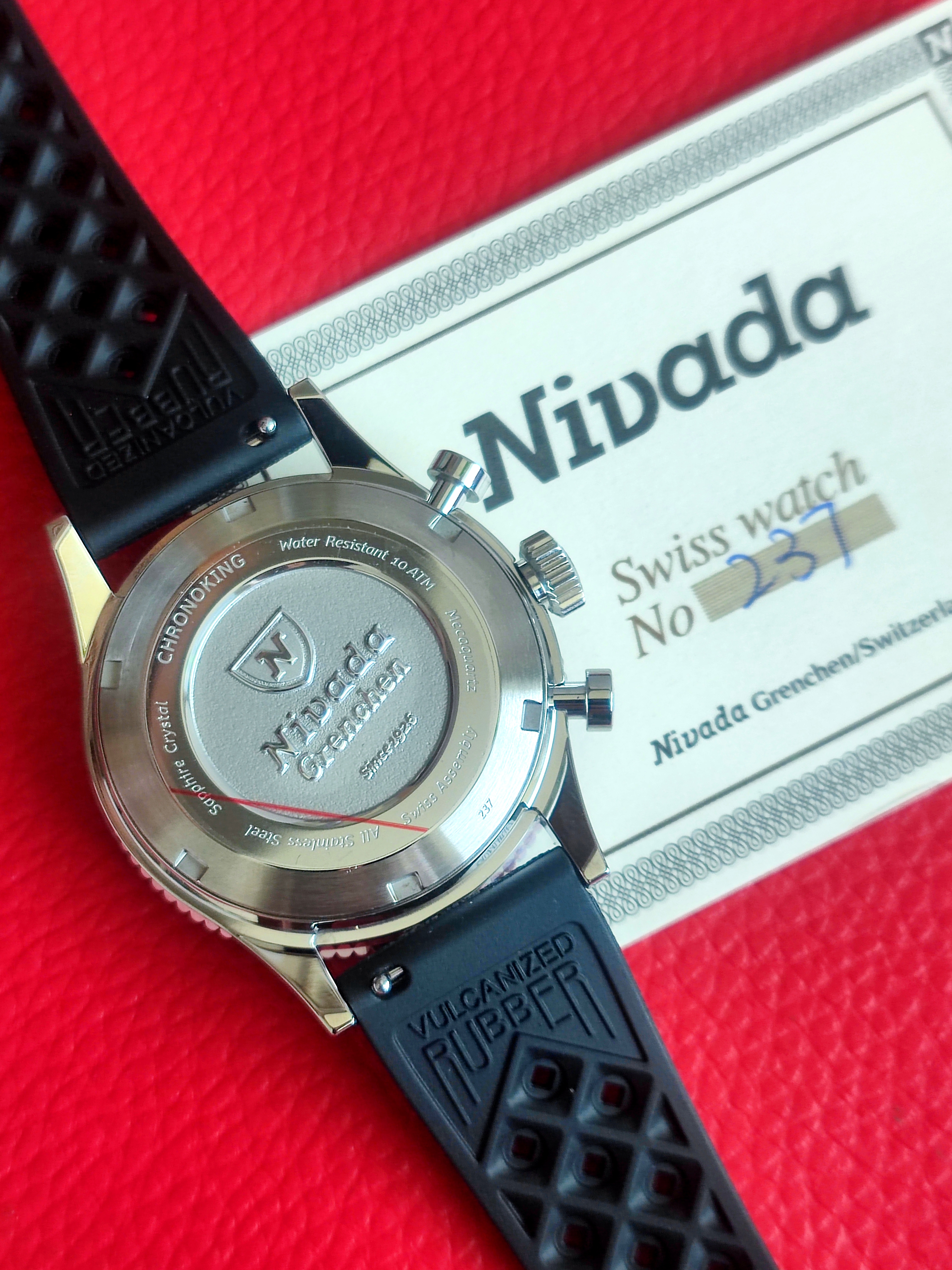 2023 Nivada Grenchen, Chronoking "Paul Newman" Orange 