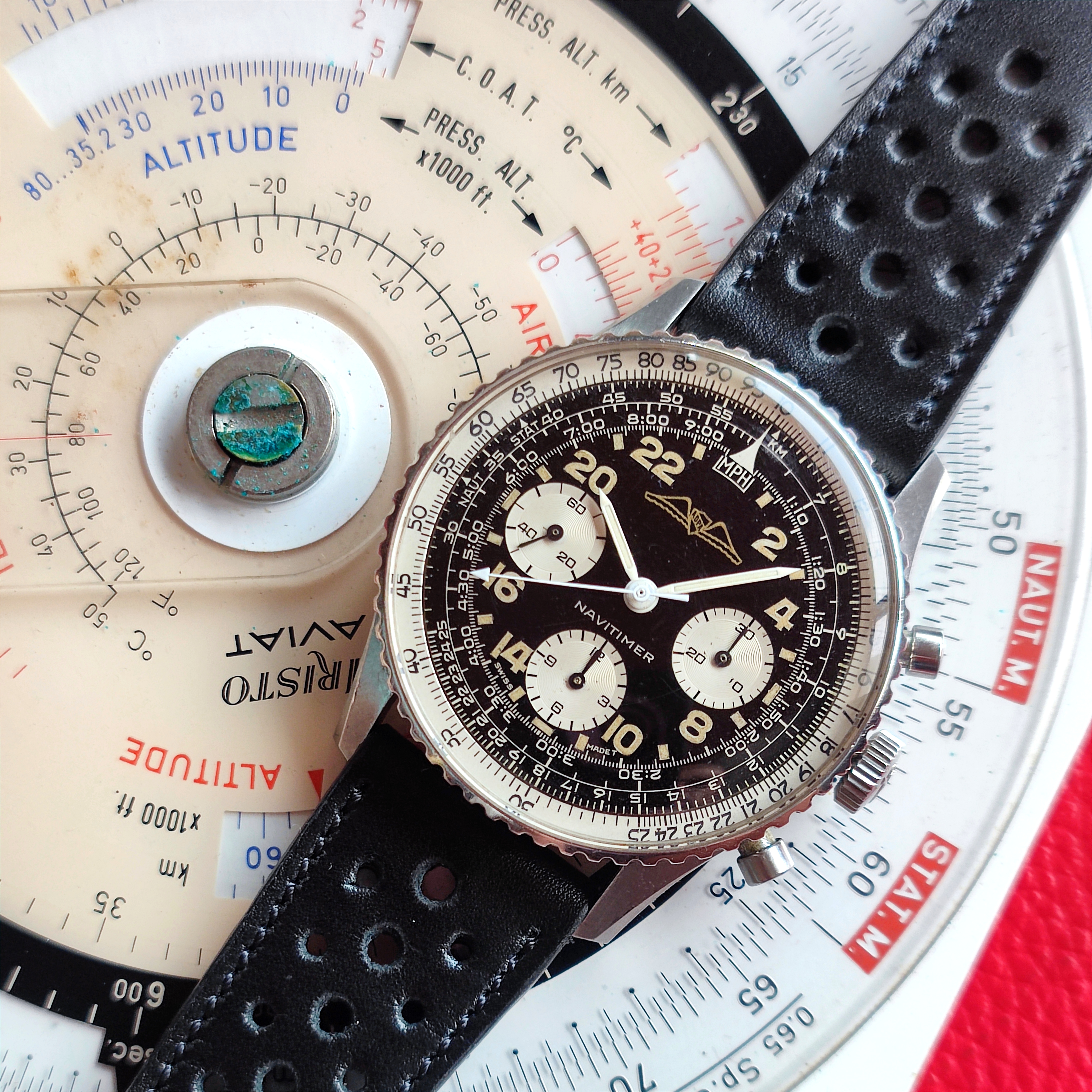 1965 Breitling Navitimer “Cosmonaute” AOPA