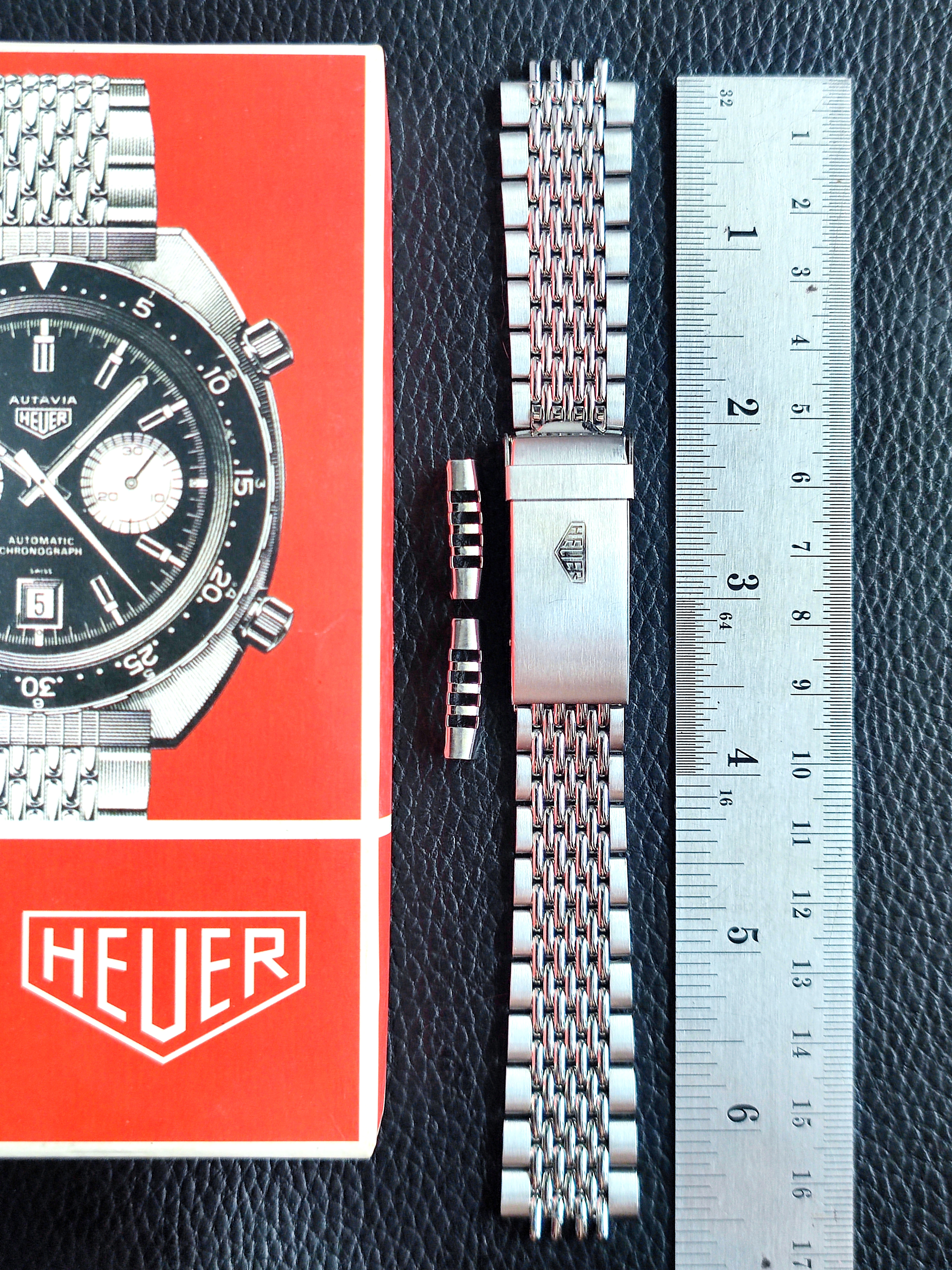Heuer/ Gay Freres BOR Bracelet For Autavia 1163V / 73663