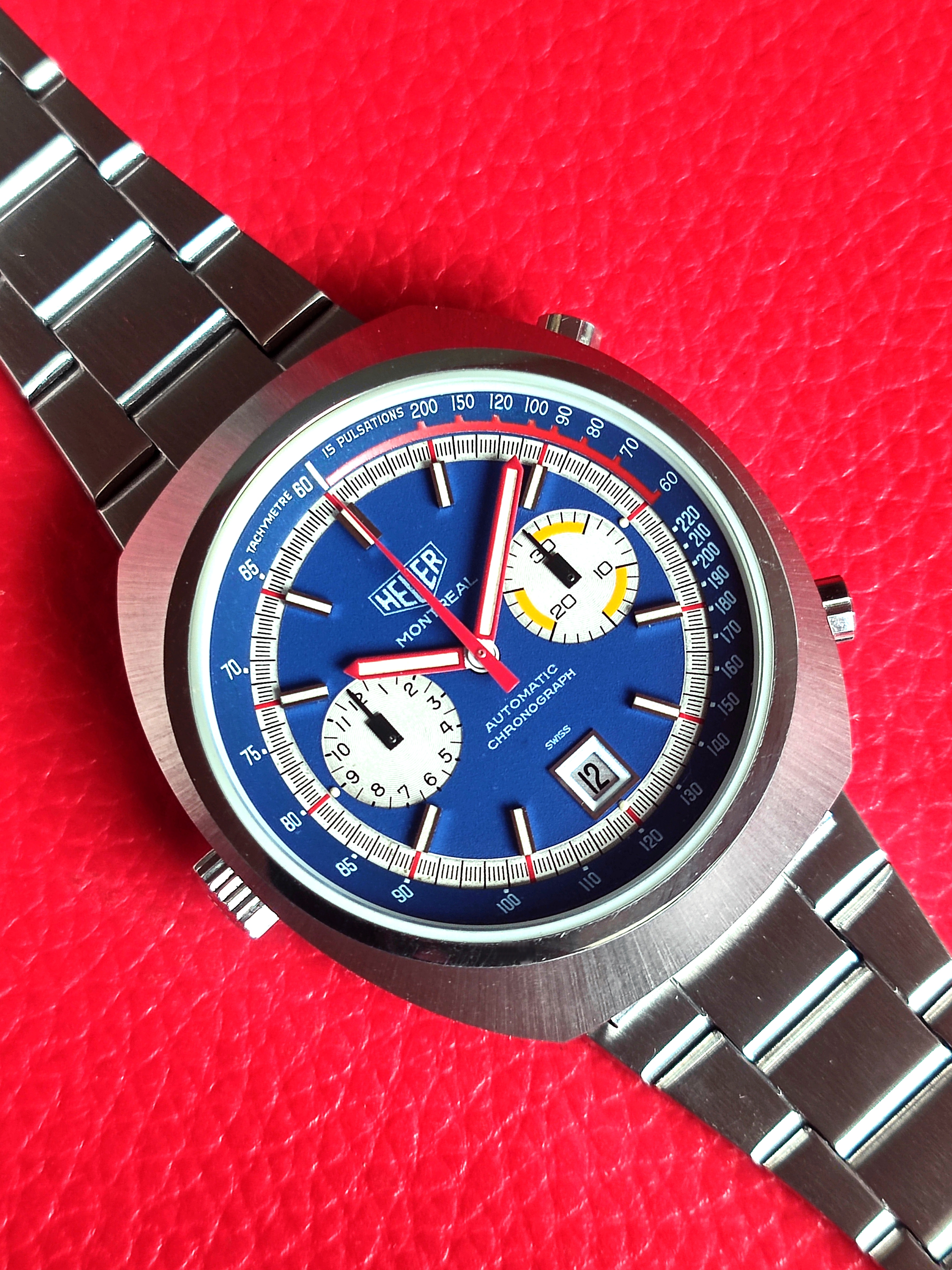 1972 Heuer Montreal 110.503B Blue Dial Cal.12