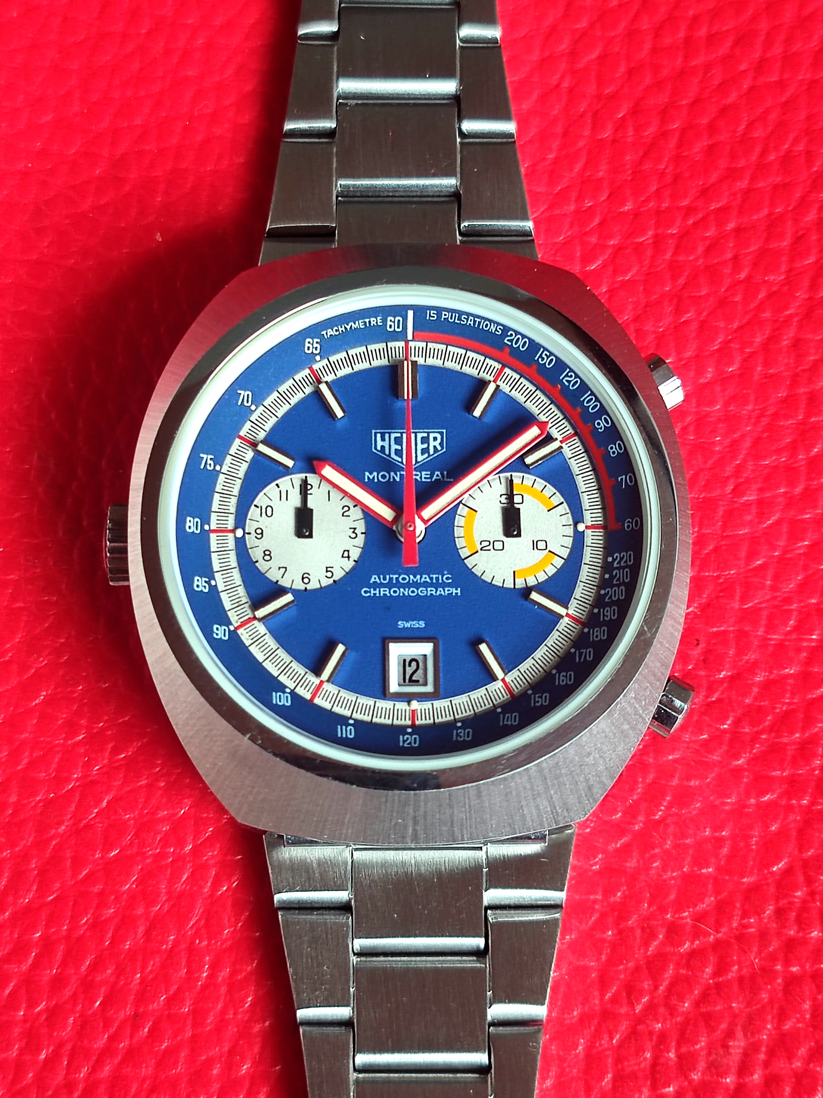 1972 Heuer Montreal 110.503B Blue Dial Cal.12