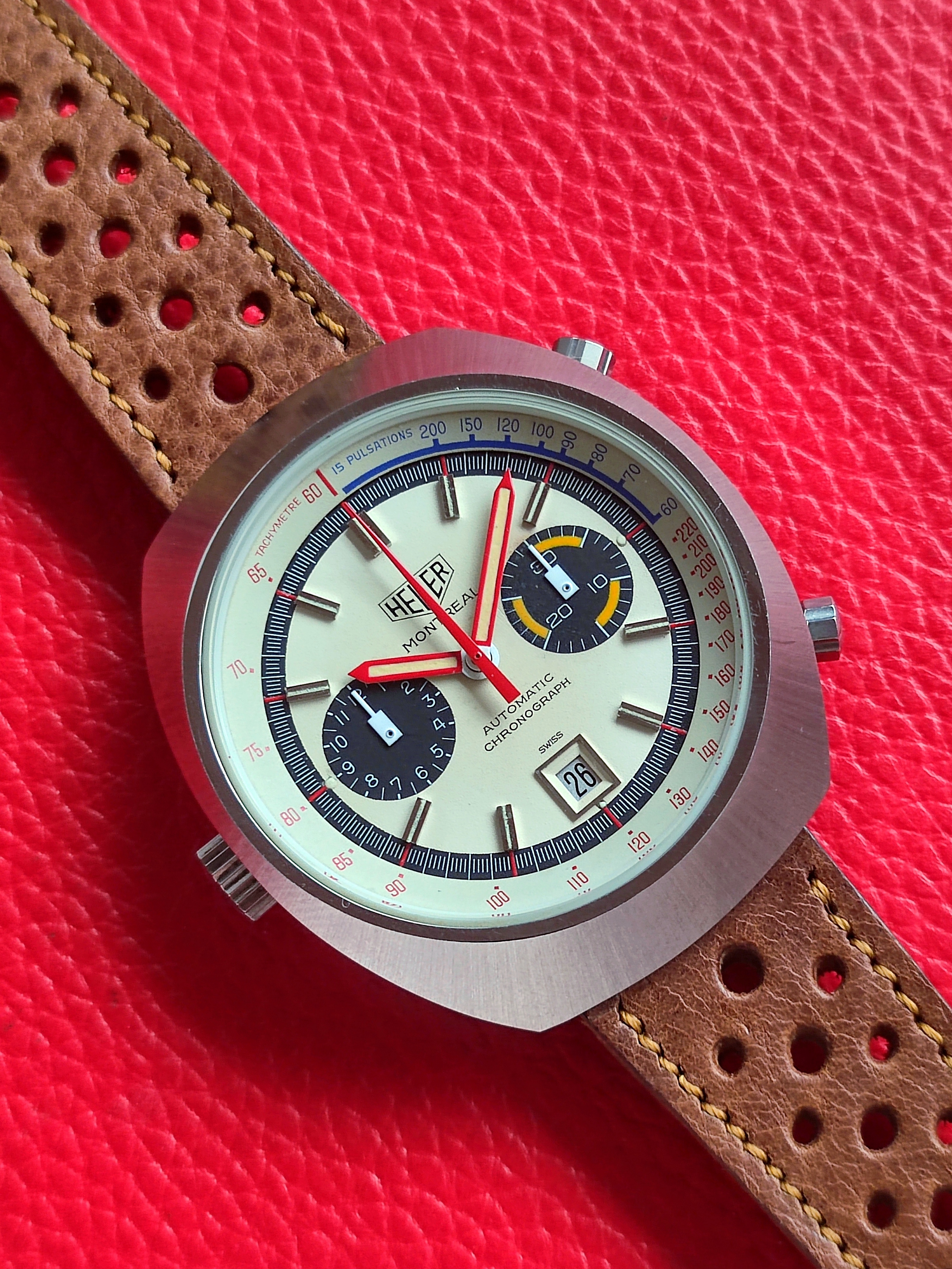 1972 Heuer Montreal 110.503W White Dial Cal.12