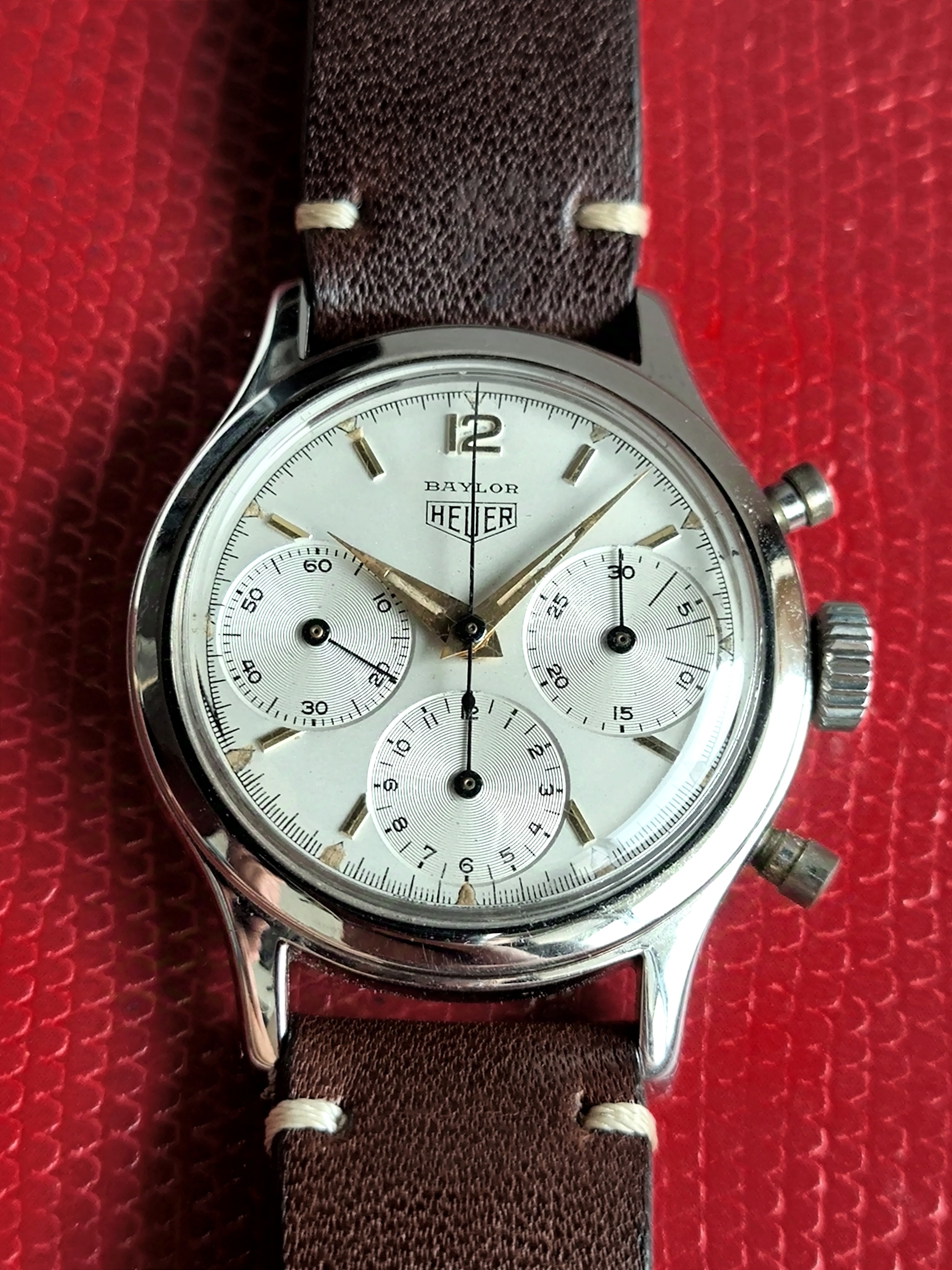 1950s Heuer 'Baylor' Chronograph 2444