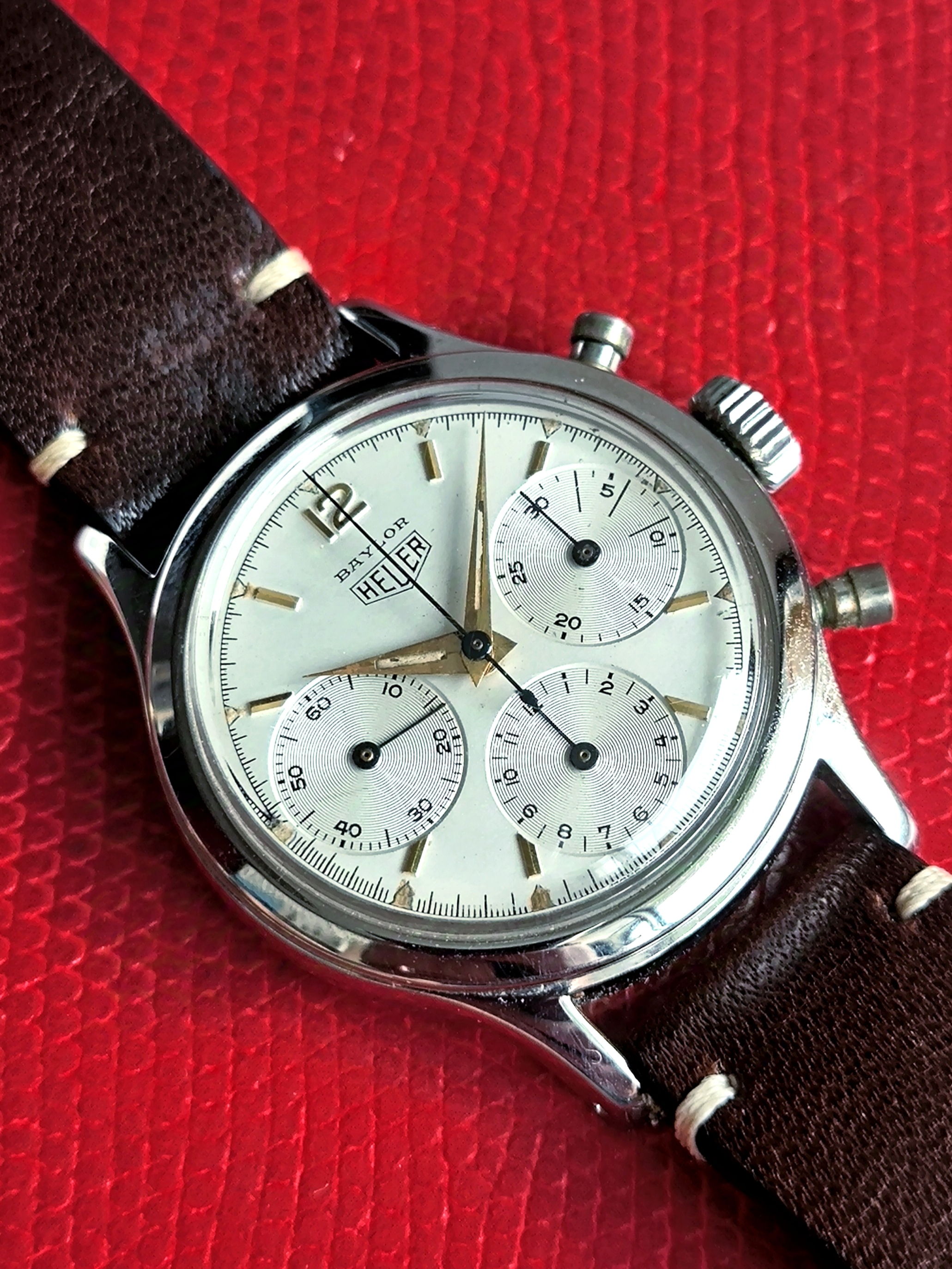 1950s Heuer 'Baylor' Chronograph 2444