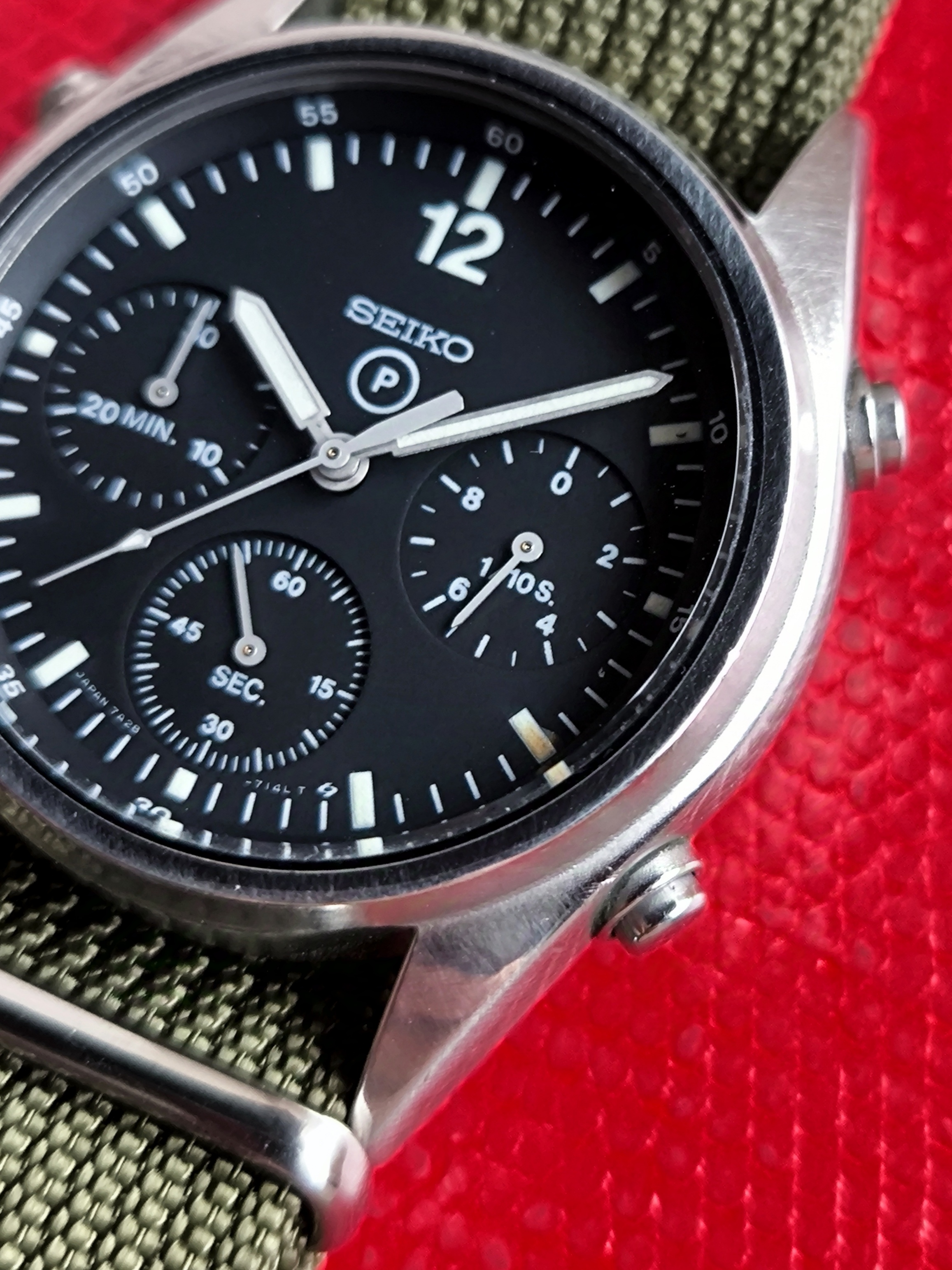 Seiko 7A28-7129 RAF-Issued Gen 1 Chronograph 4630/87