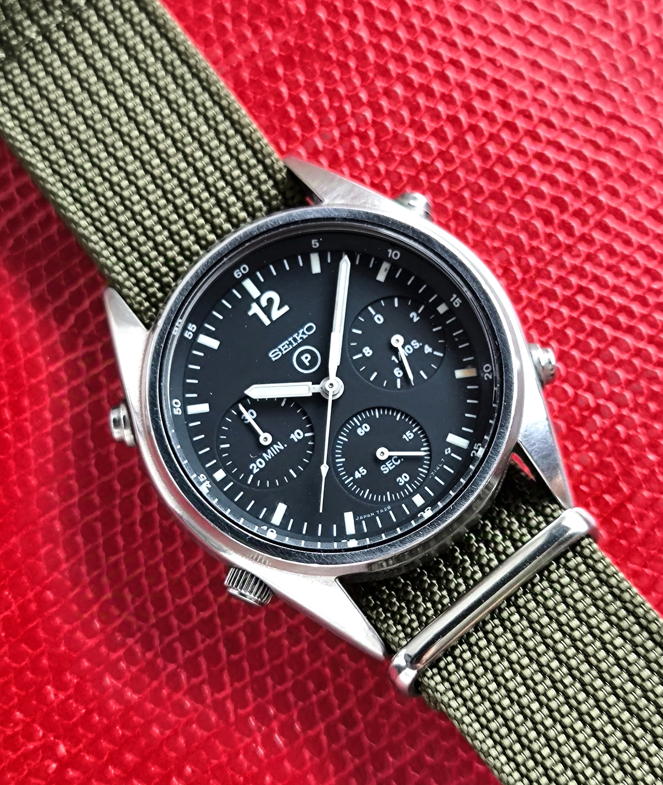 Seiko 7A28-7129 RAF-Issued Gen 1 Chronograph 4630/87