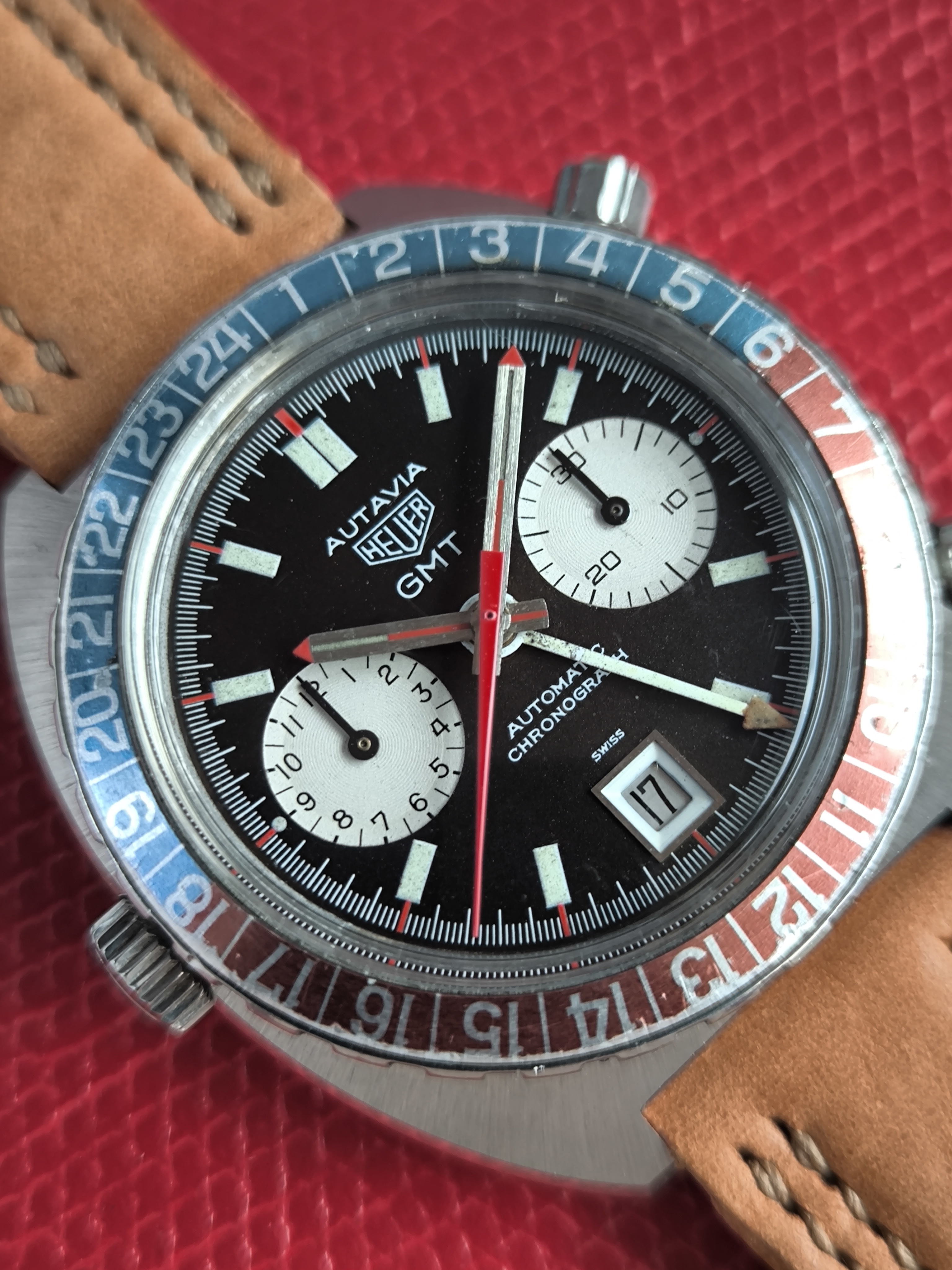 1970 Heuer 1163 GMT Mark 1