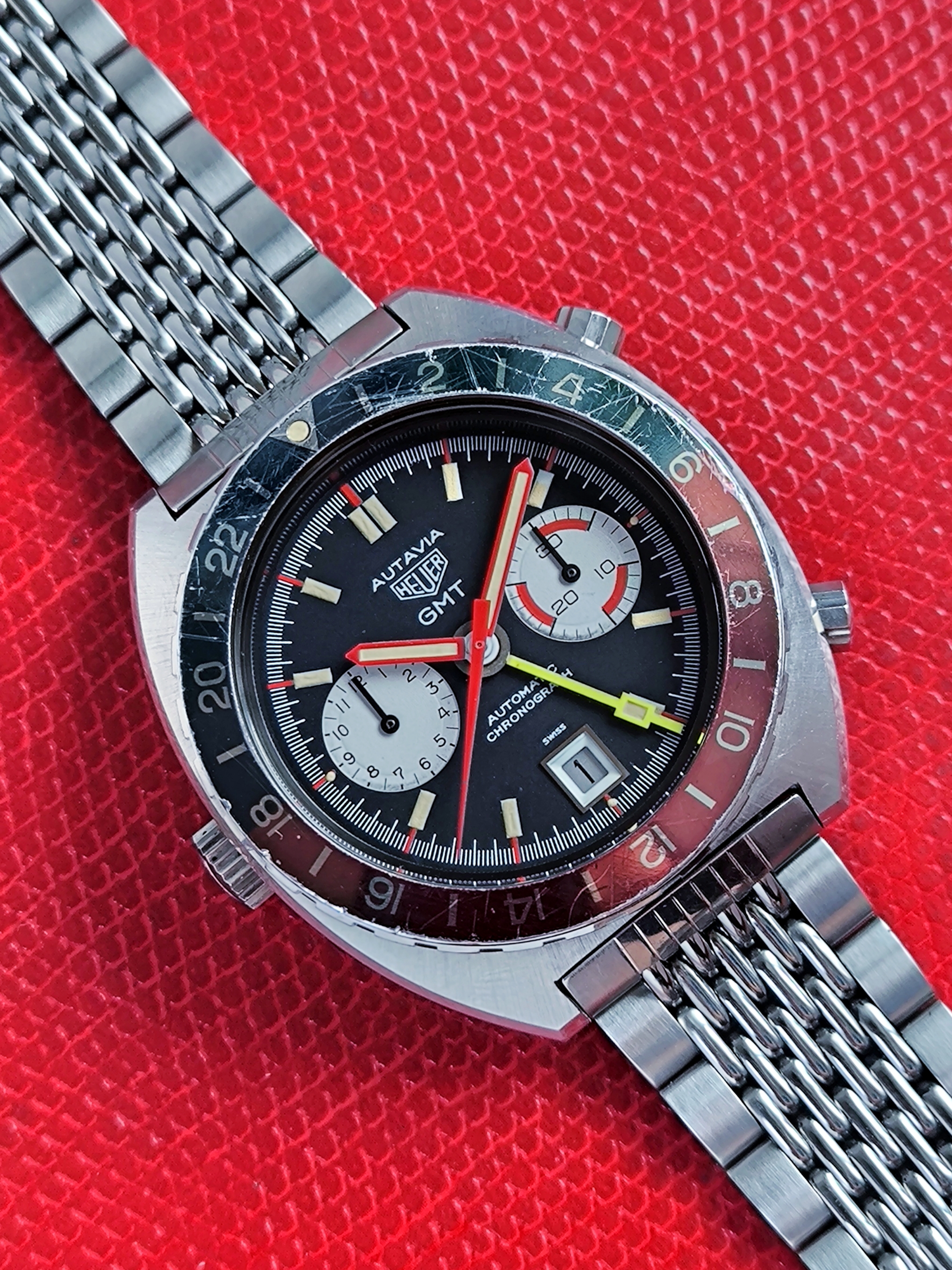 1972 Heuer Autavia 11630 GMT