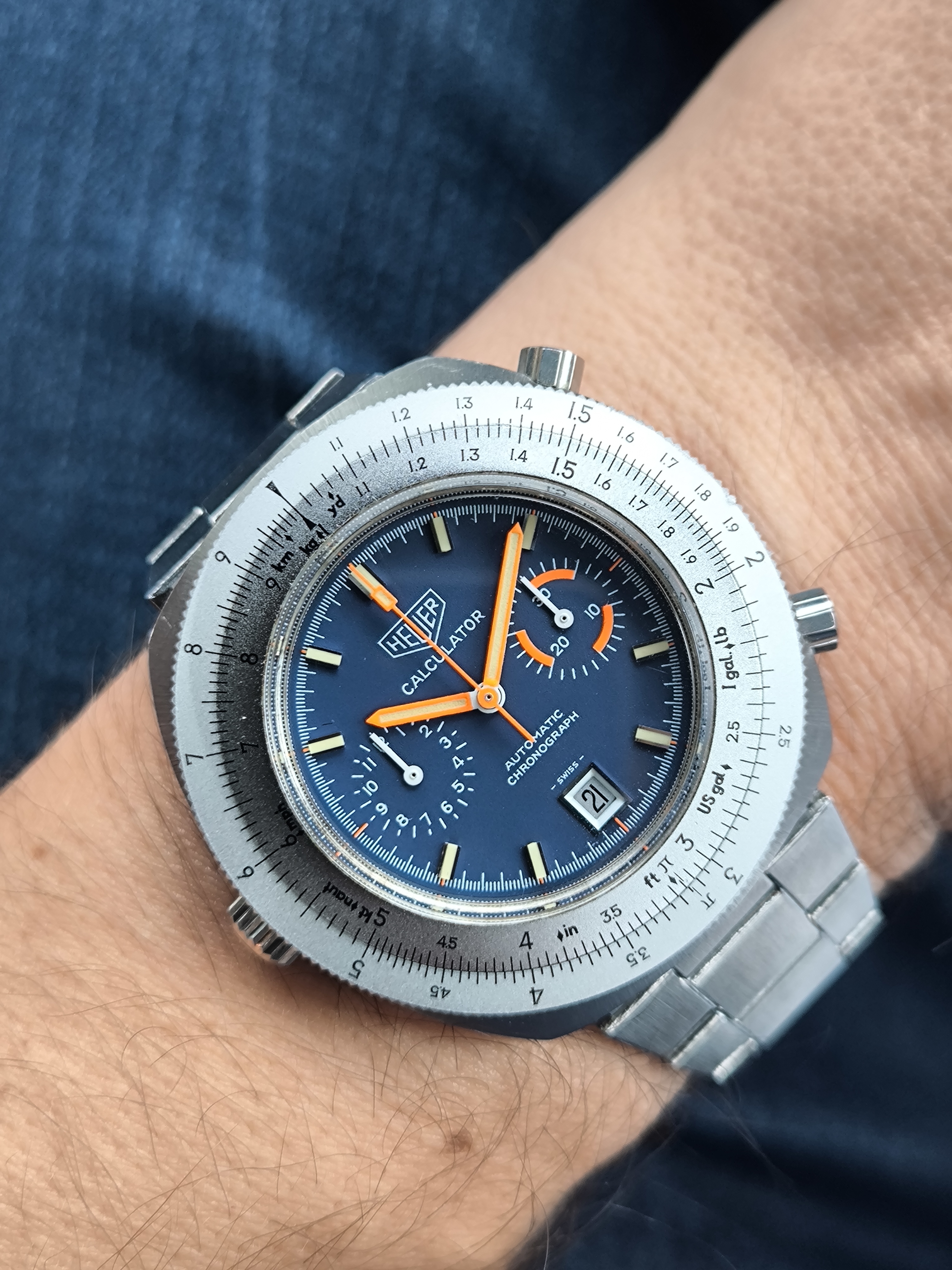 1971 Heuer Calculator 110.633