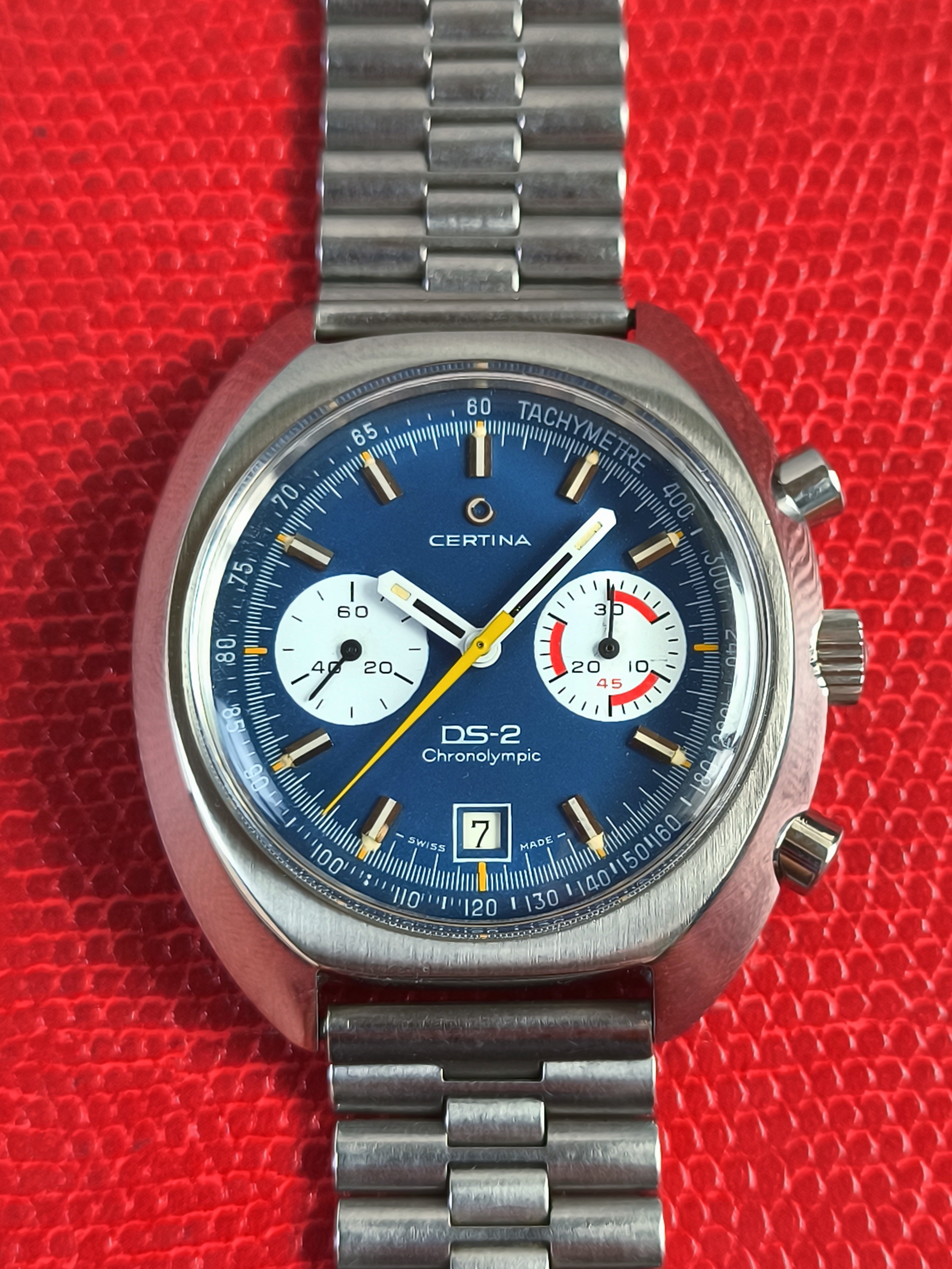 1970s Certina Chronolympic DS-2 Chronograph 8601 800