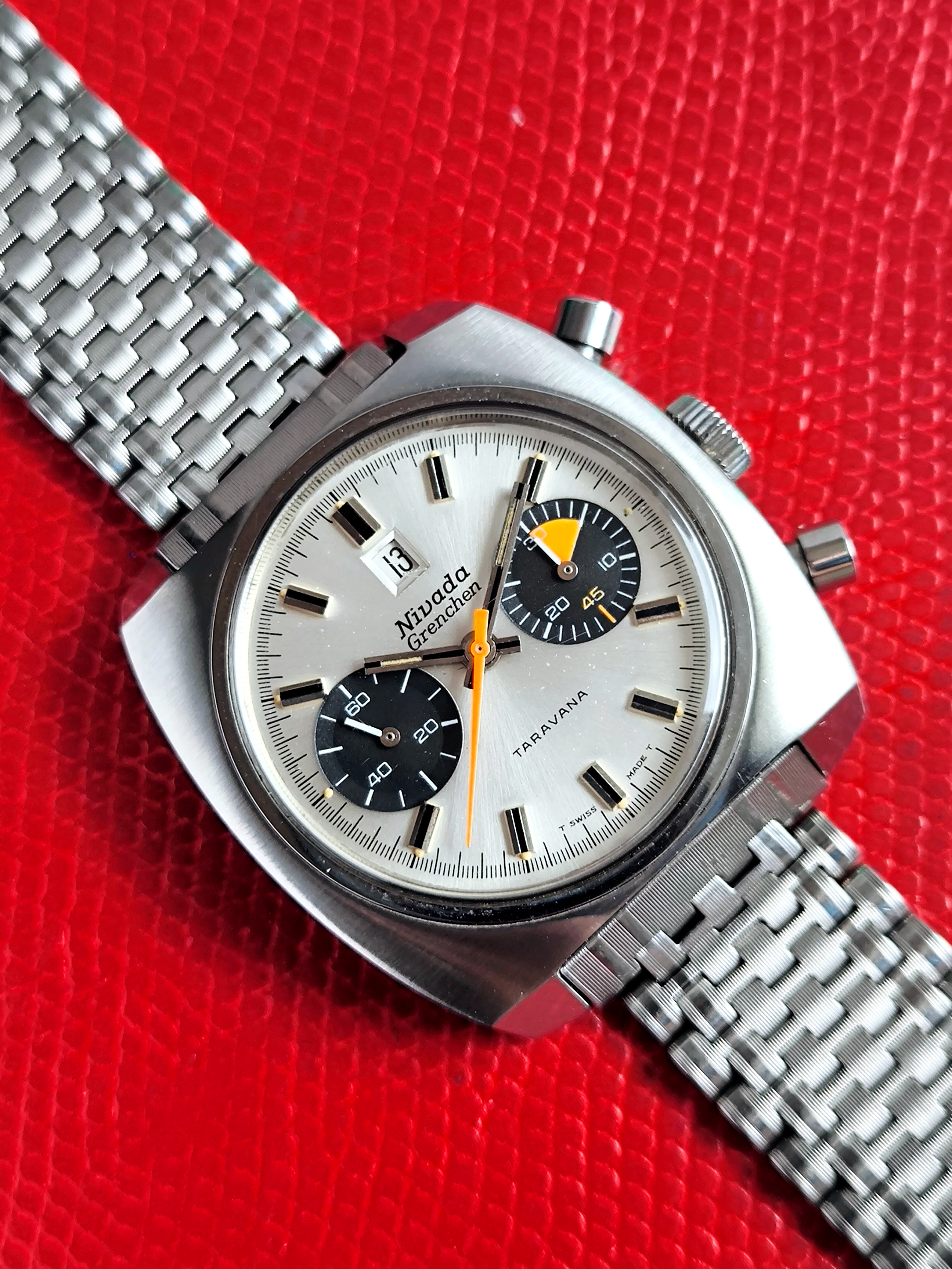 1970 Nivada Grenchen Taravana Chronograph 87012