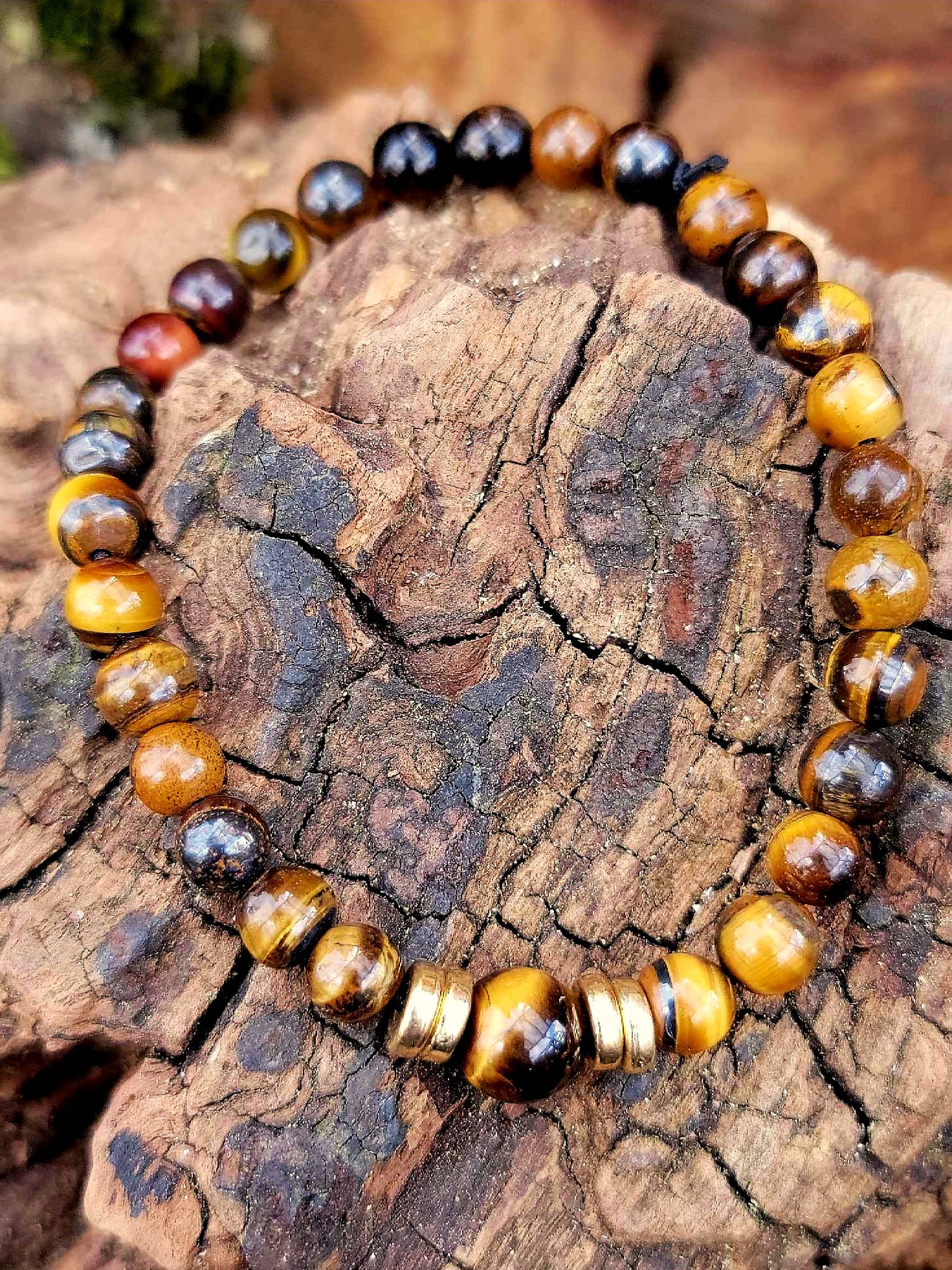 Bracelet Oeil de tigre 6mm et 8mm
