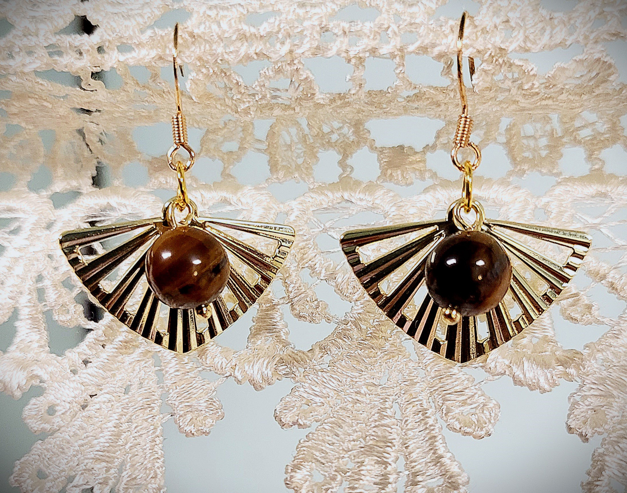 Boucles d'oreilles art déco