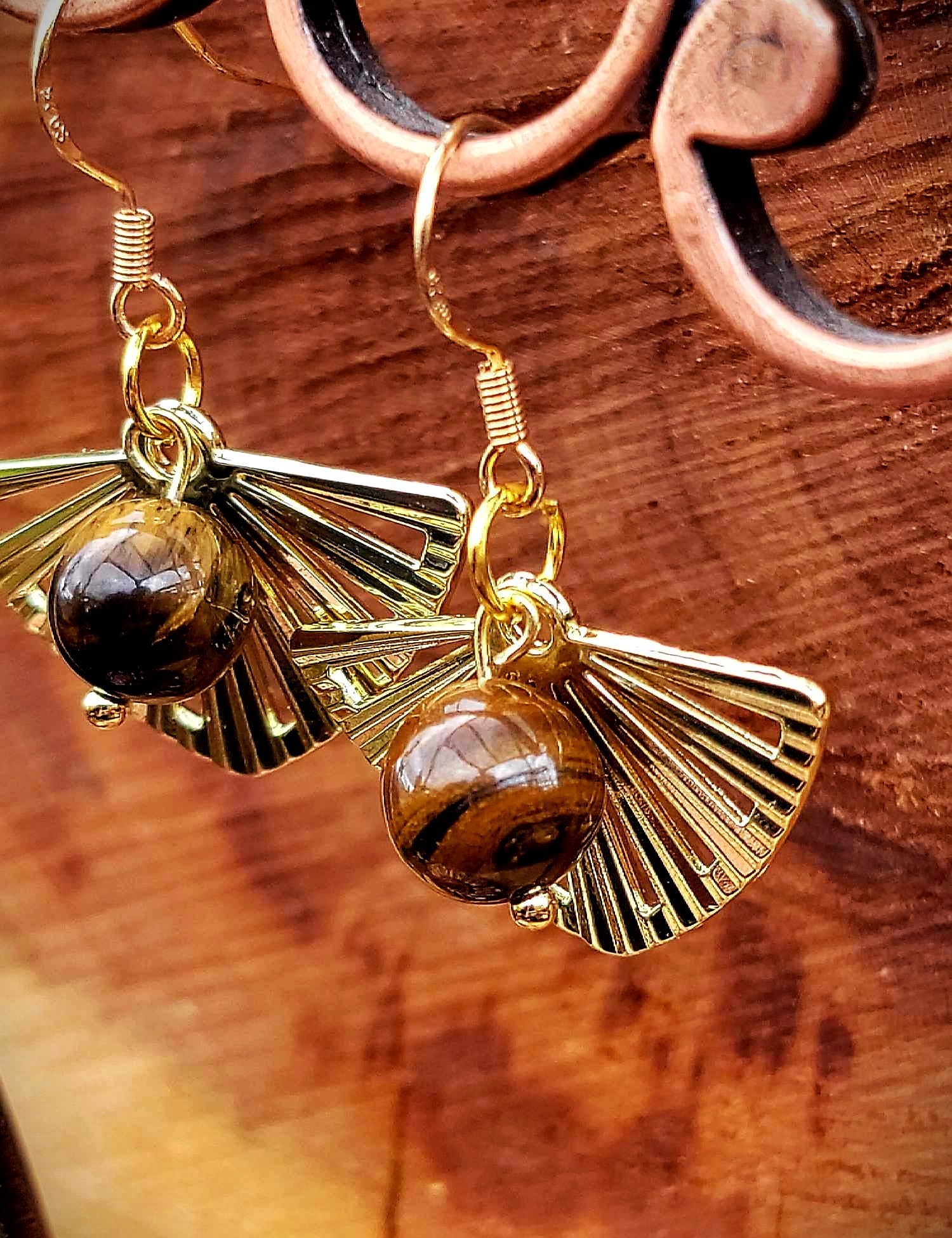 Boucles d'oreilles art déco