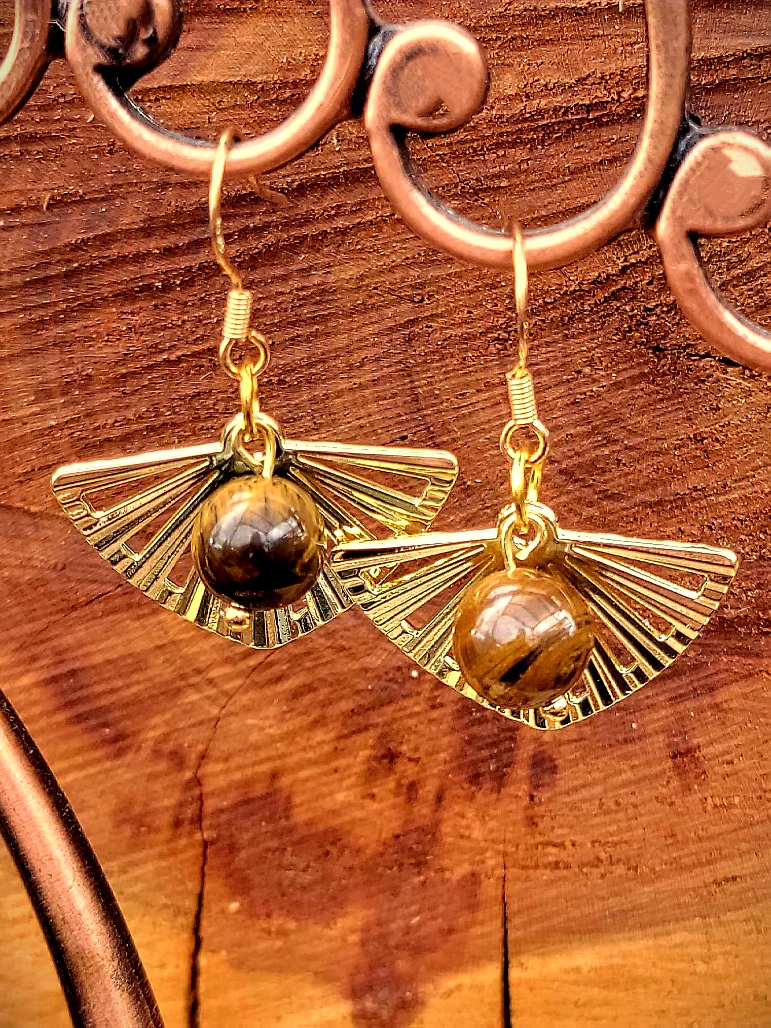 Boucles d'oreilles art déco