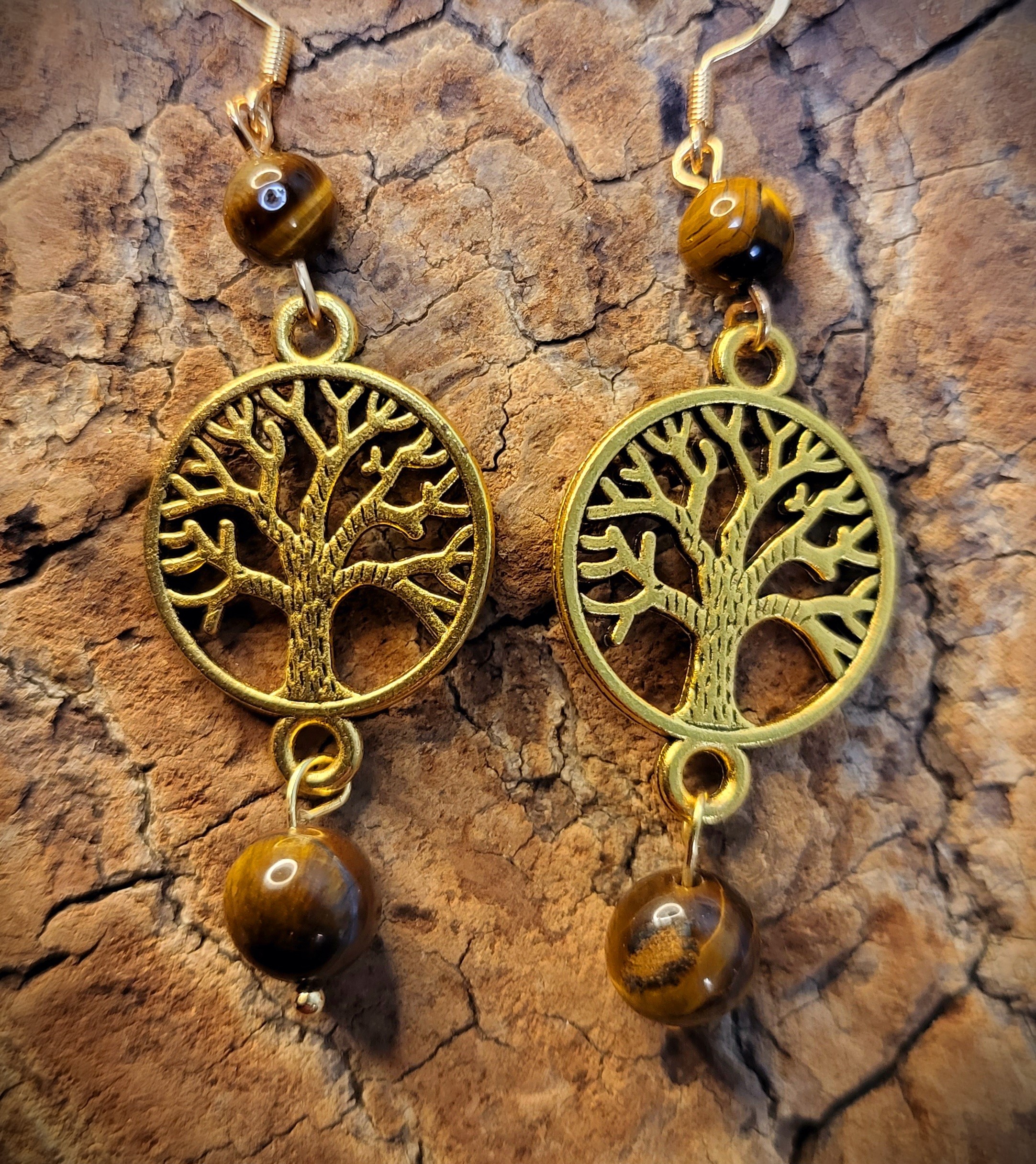 Boucles d'oreilles arbres de vie
