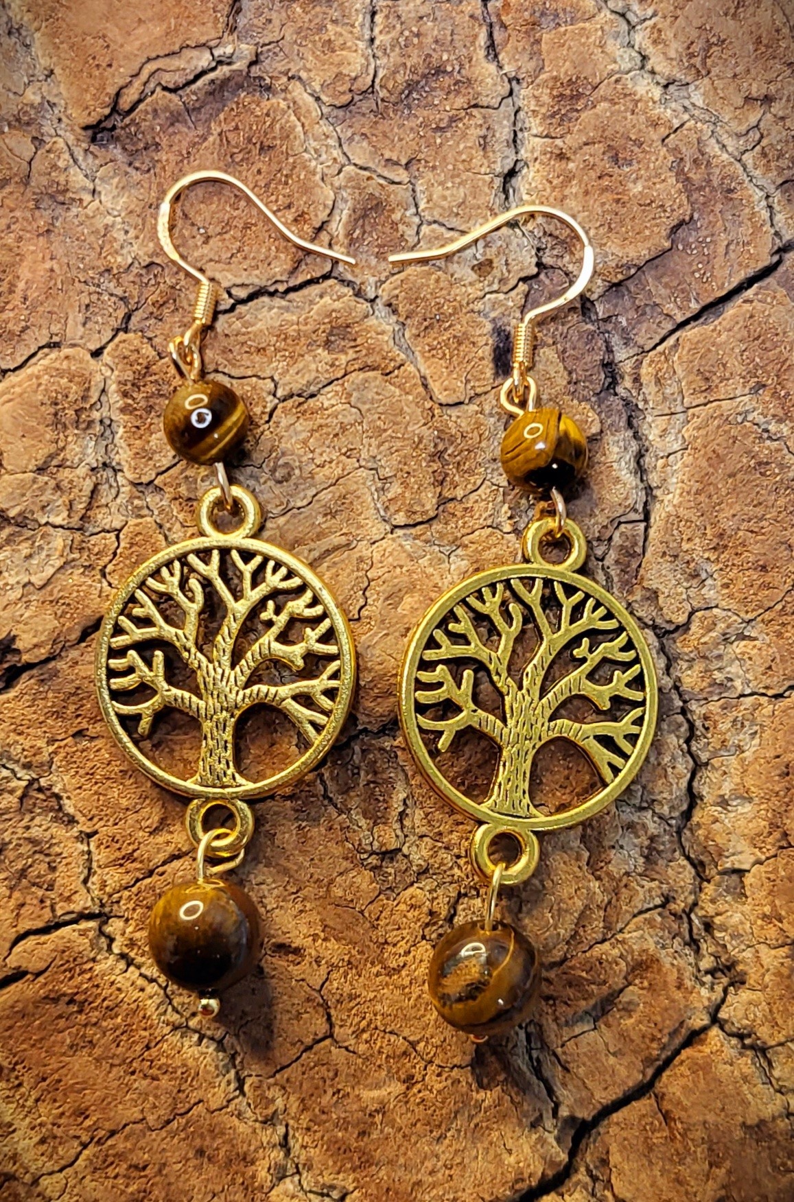 Boucles d'oreilles arbres de vie