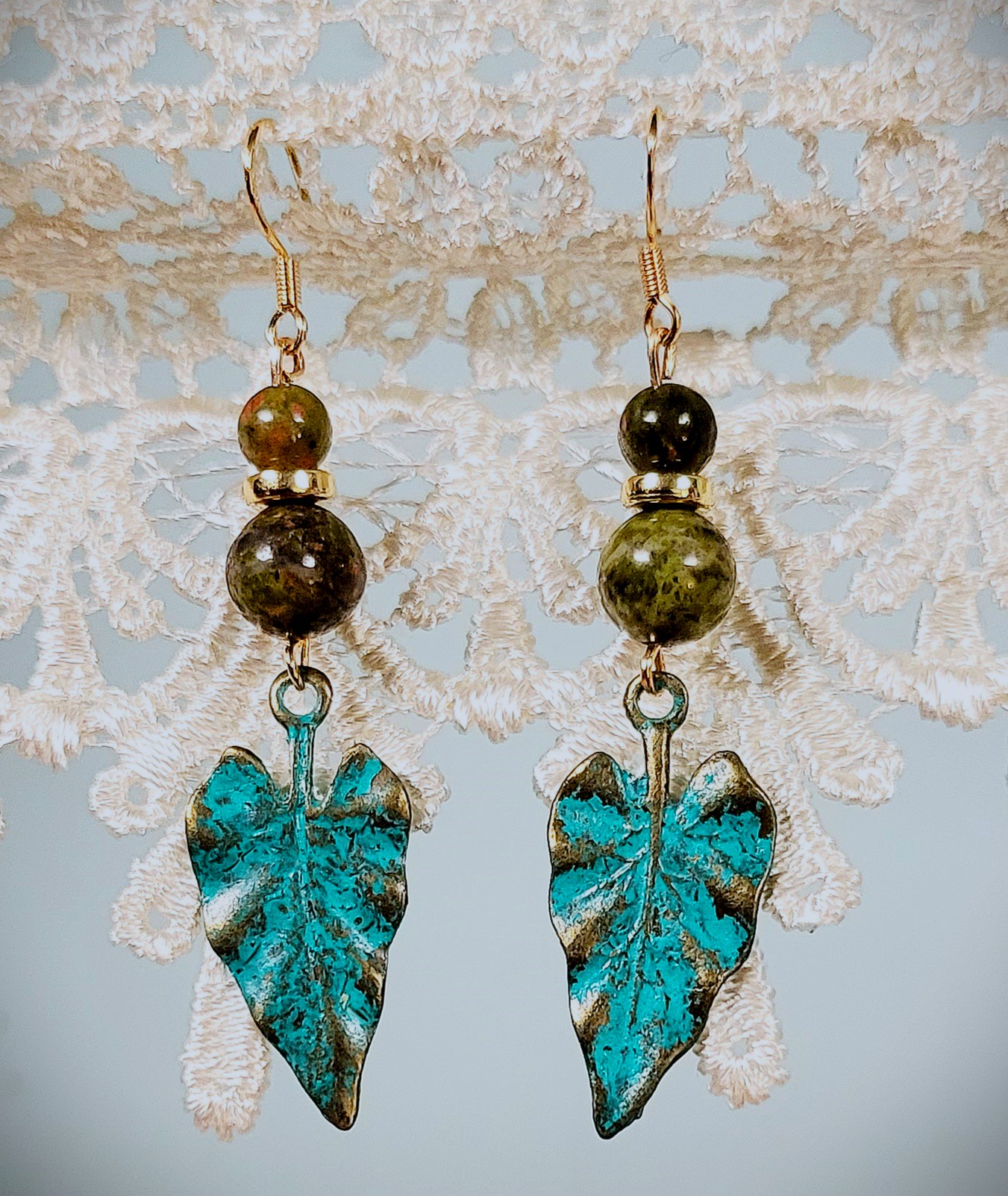 Boucles d'oreilles Unakite Nature