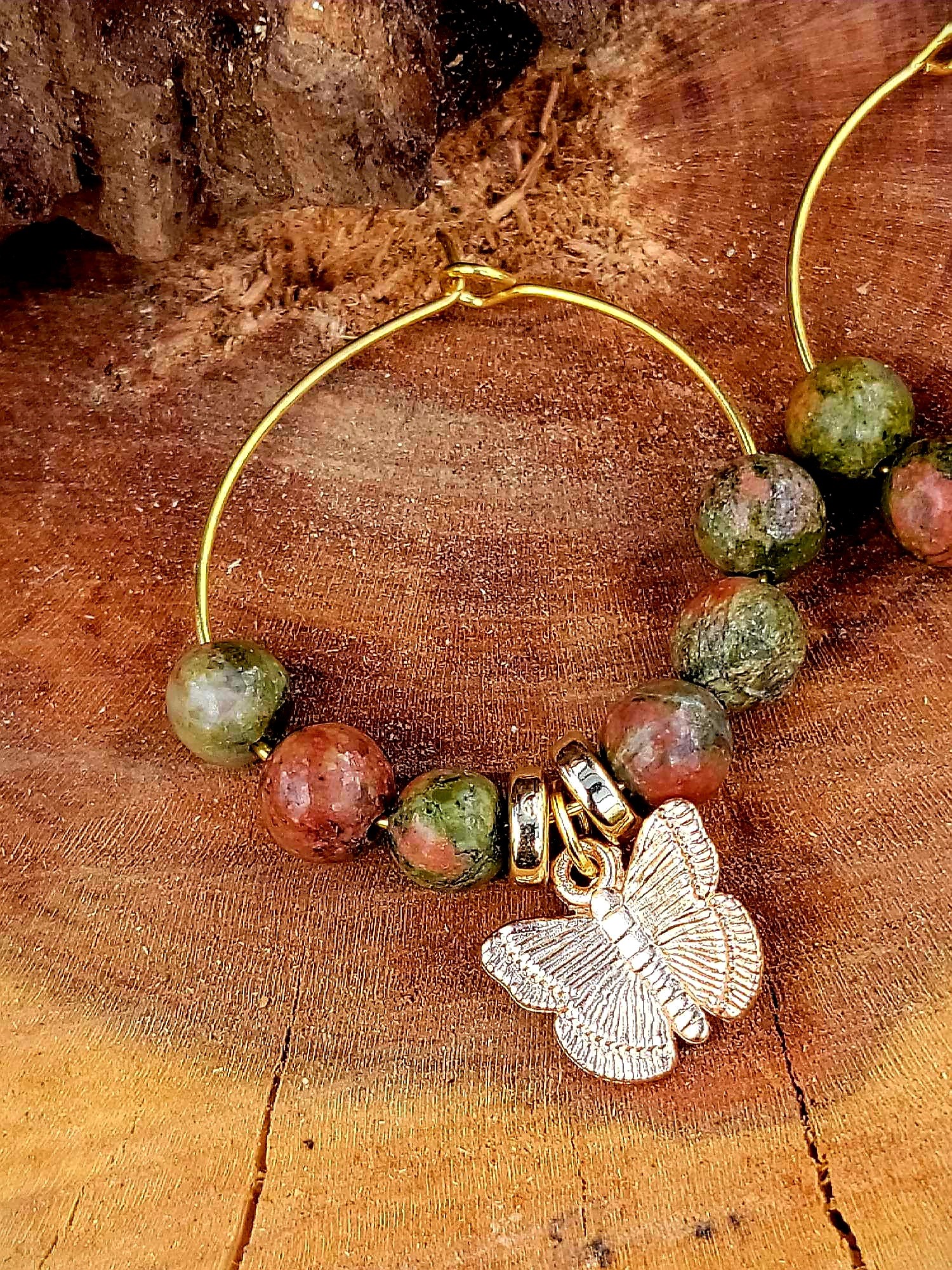 Créoles Unakite Papillons