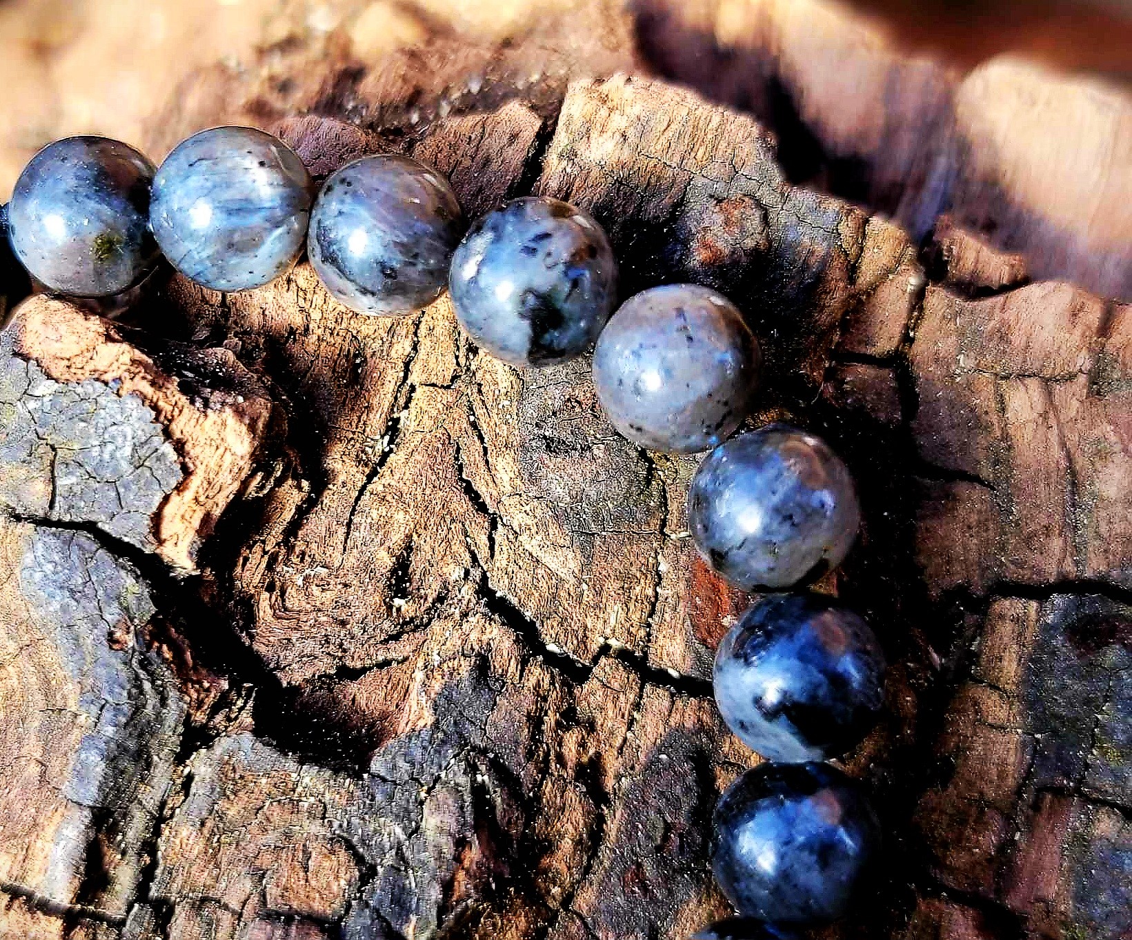 Bracelet Labradorite Perle argenté