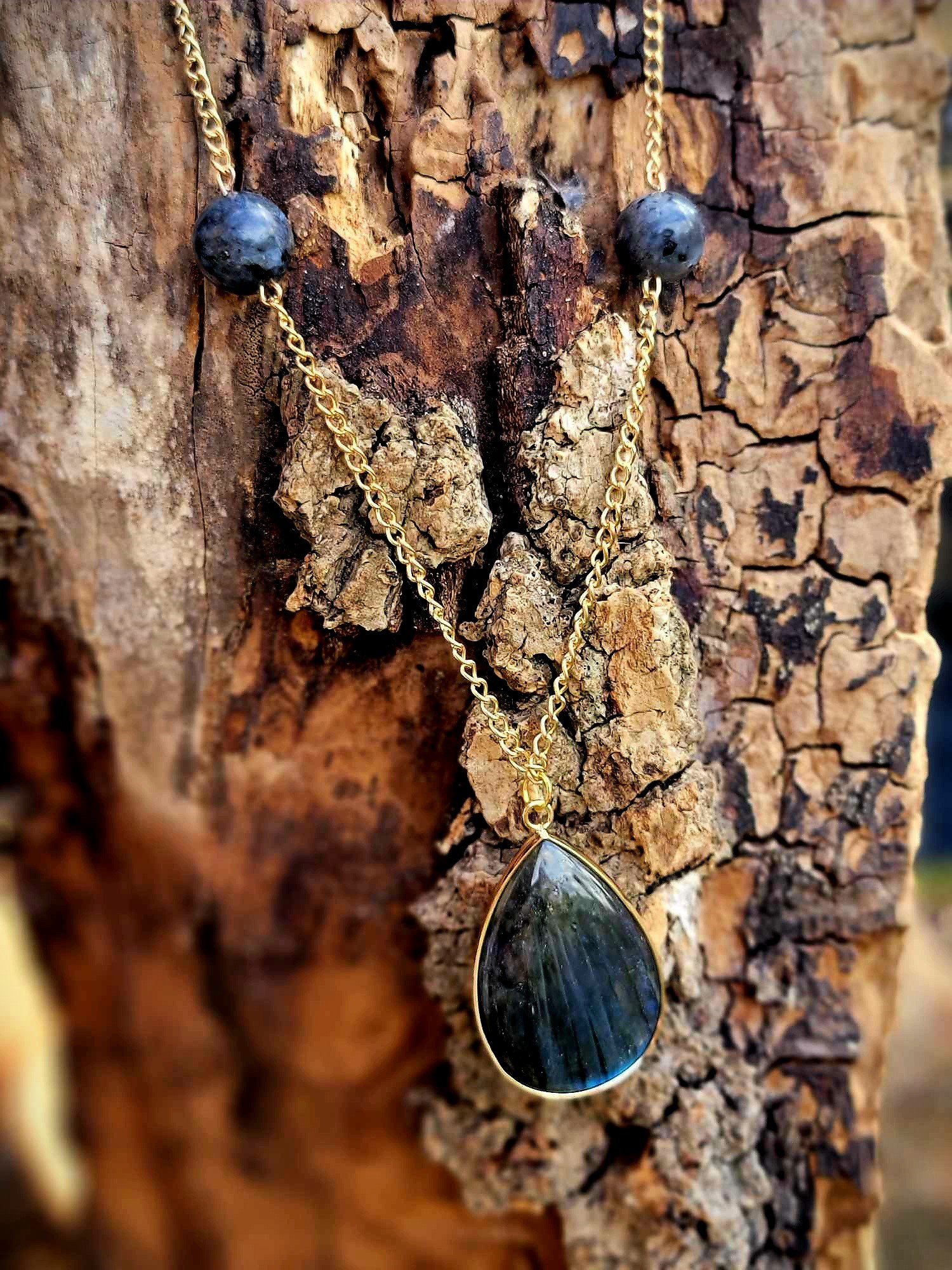 Sautoir Labradorite