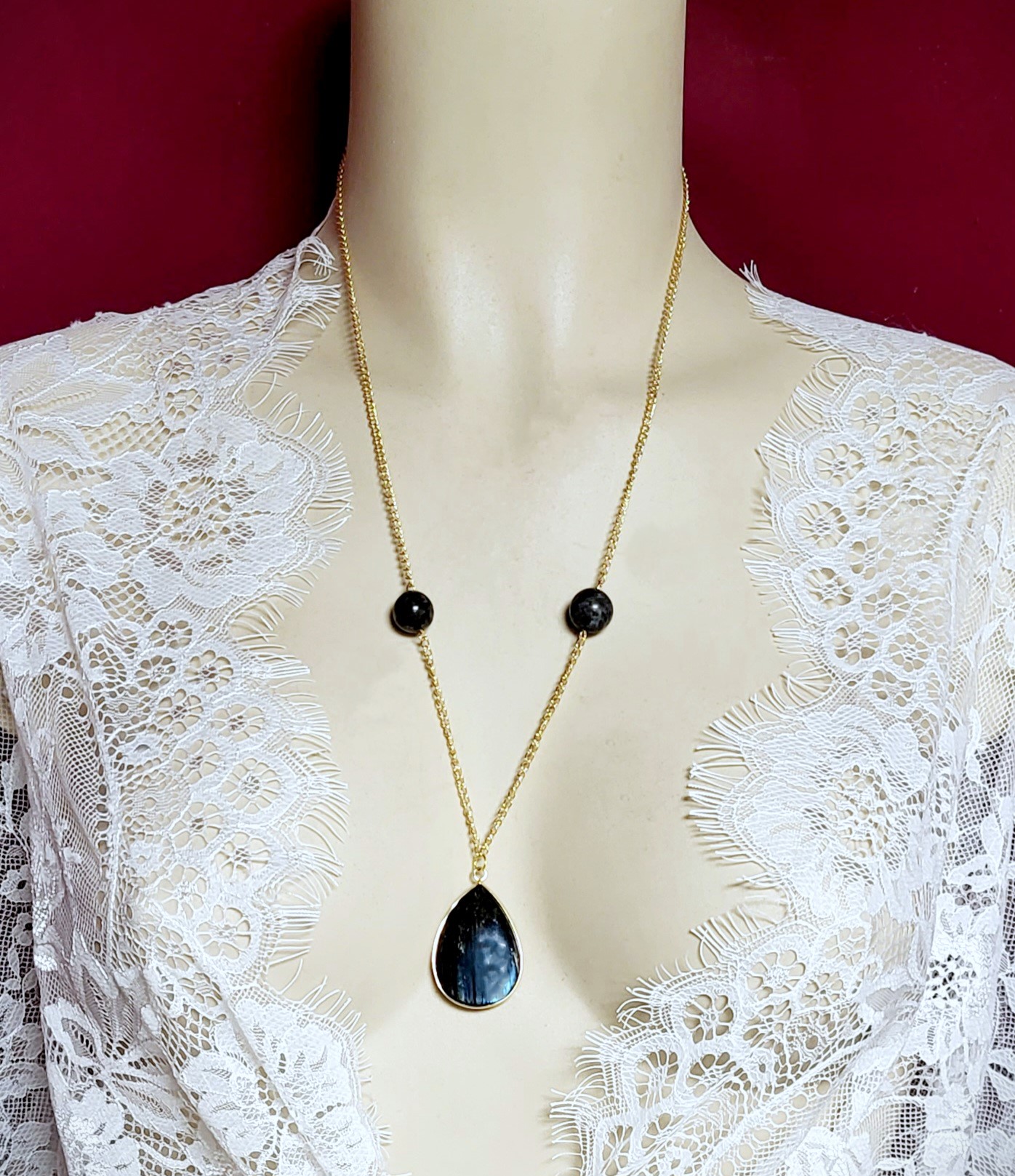 Sautoir Labradorite 