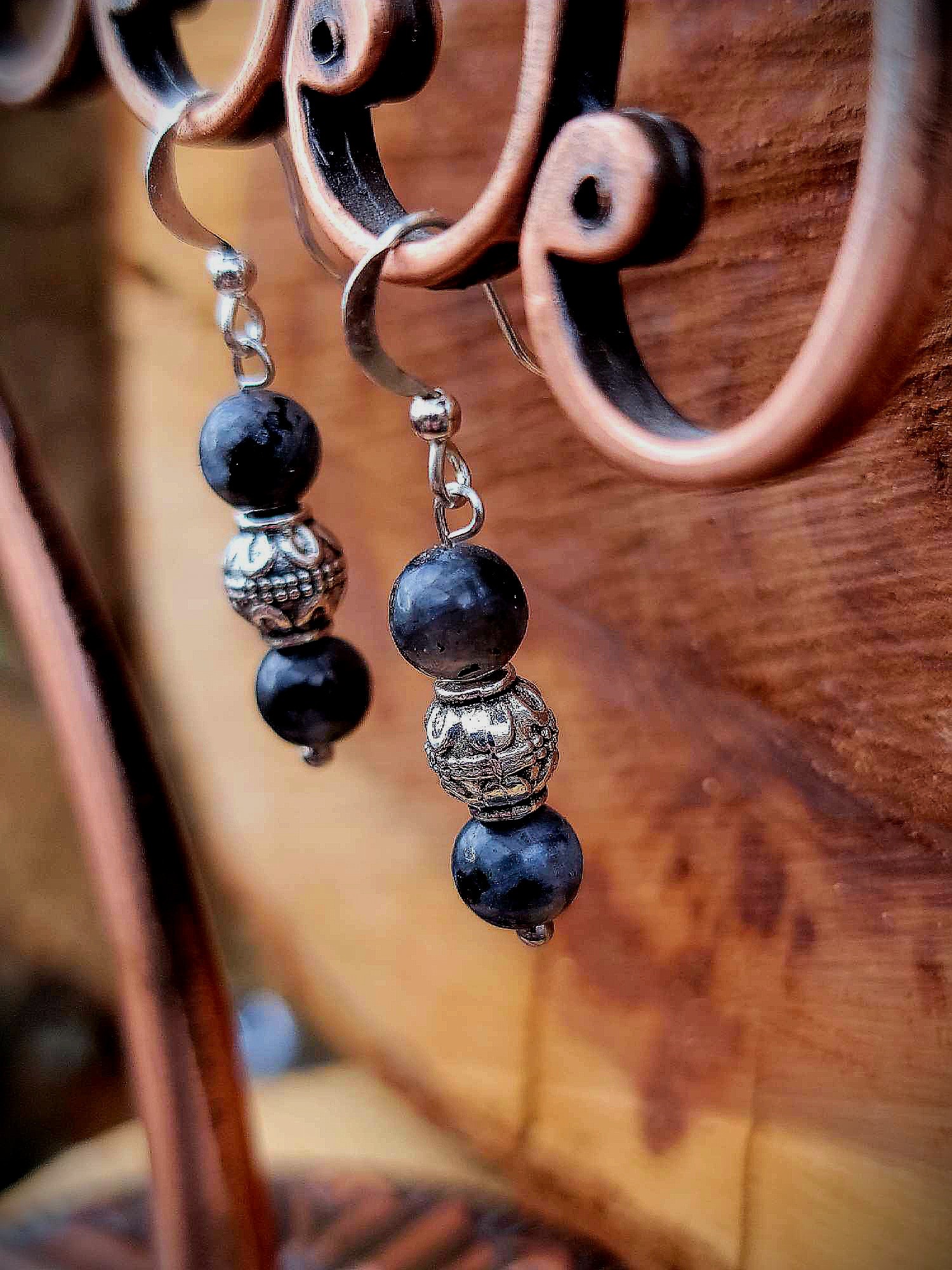 Boucles d'oreille Labradorite