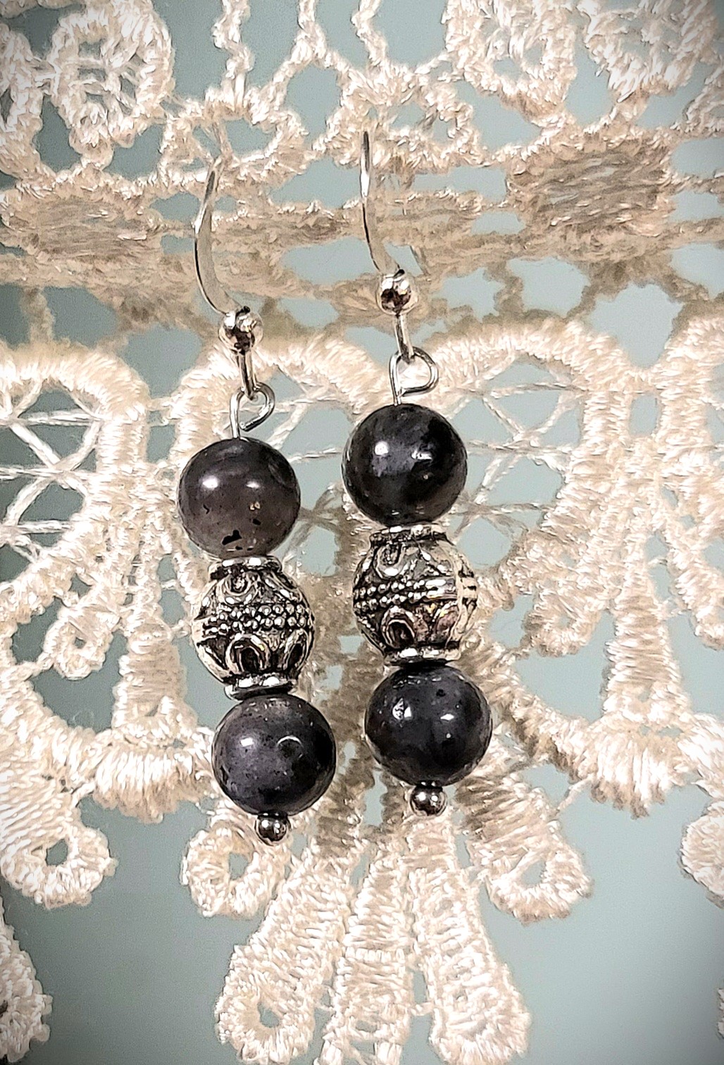 Boucles d'oreille Labradorite  