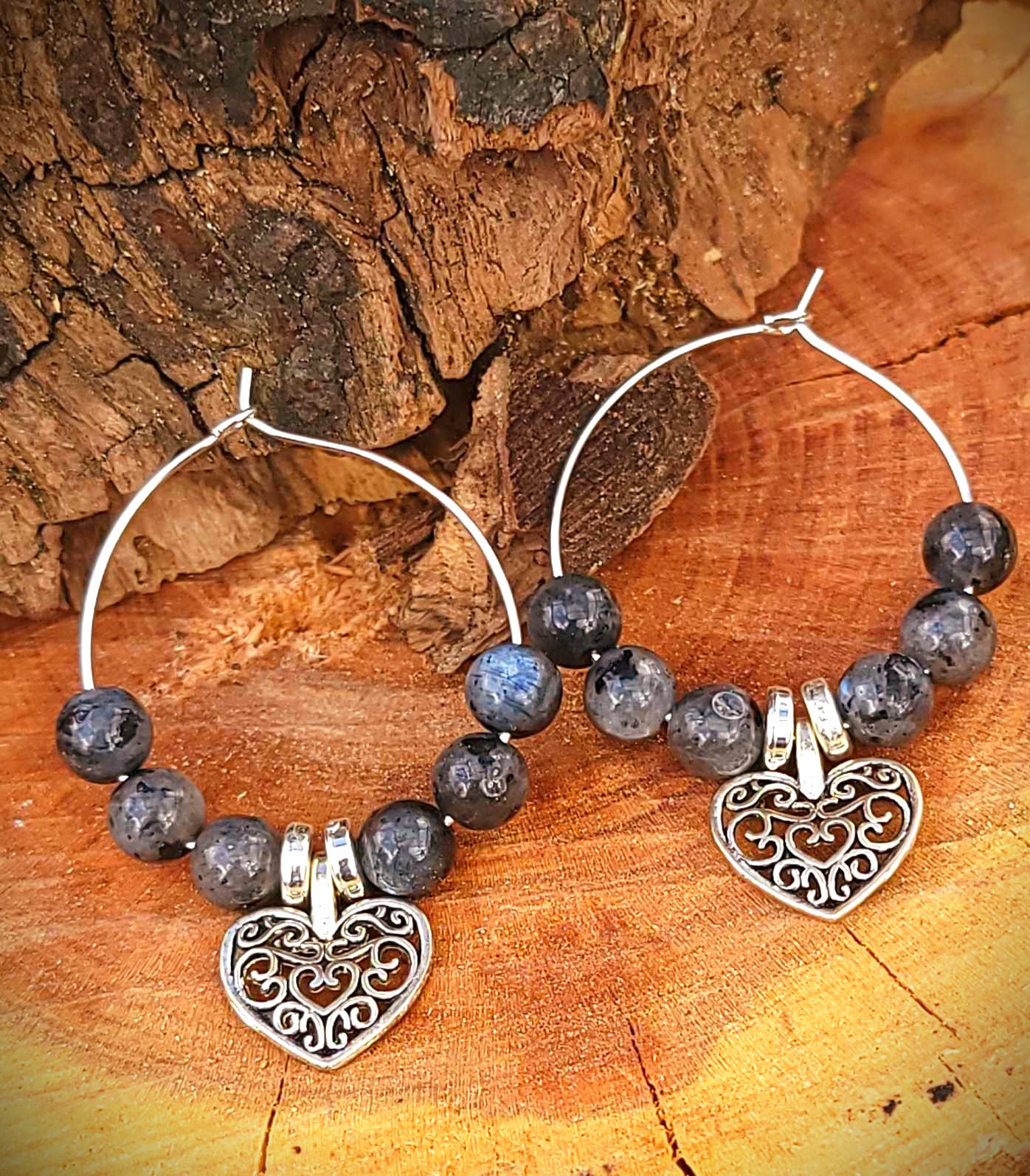 Créoles Labradorite