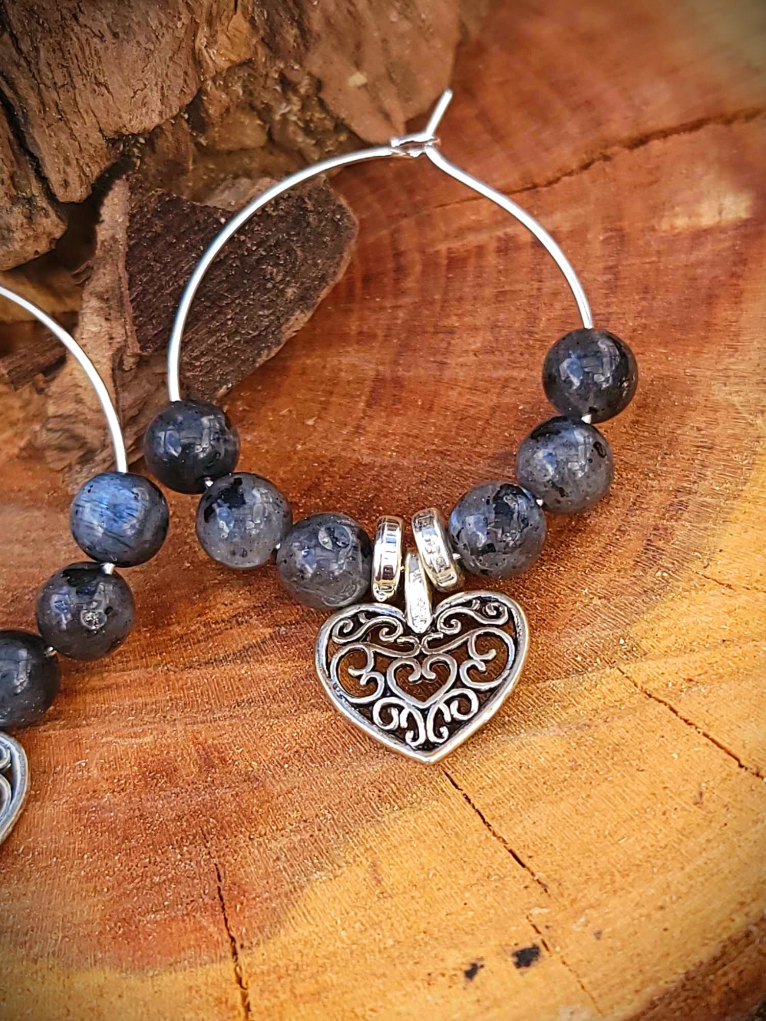 Créoles Labradorite  