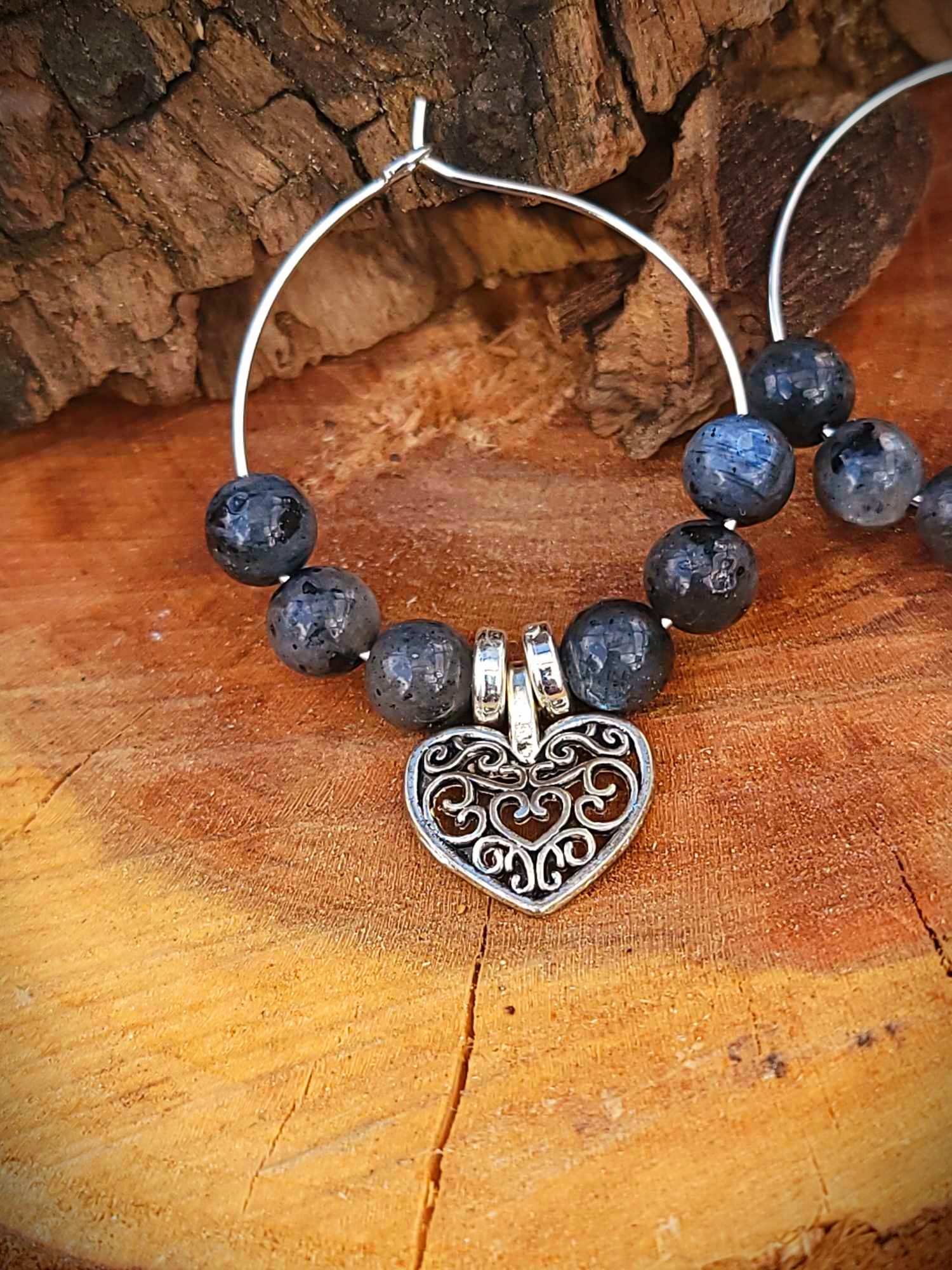Créoles Labradorite  