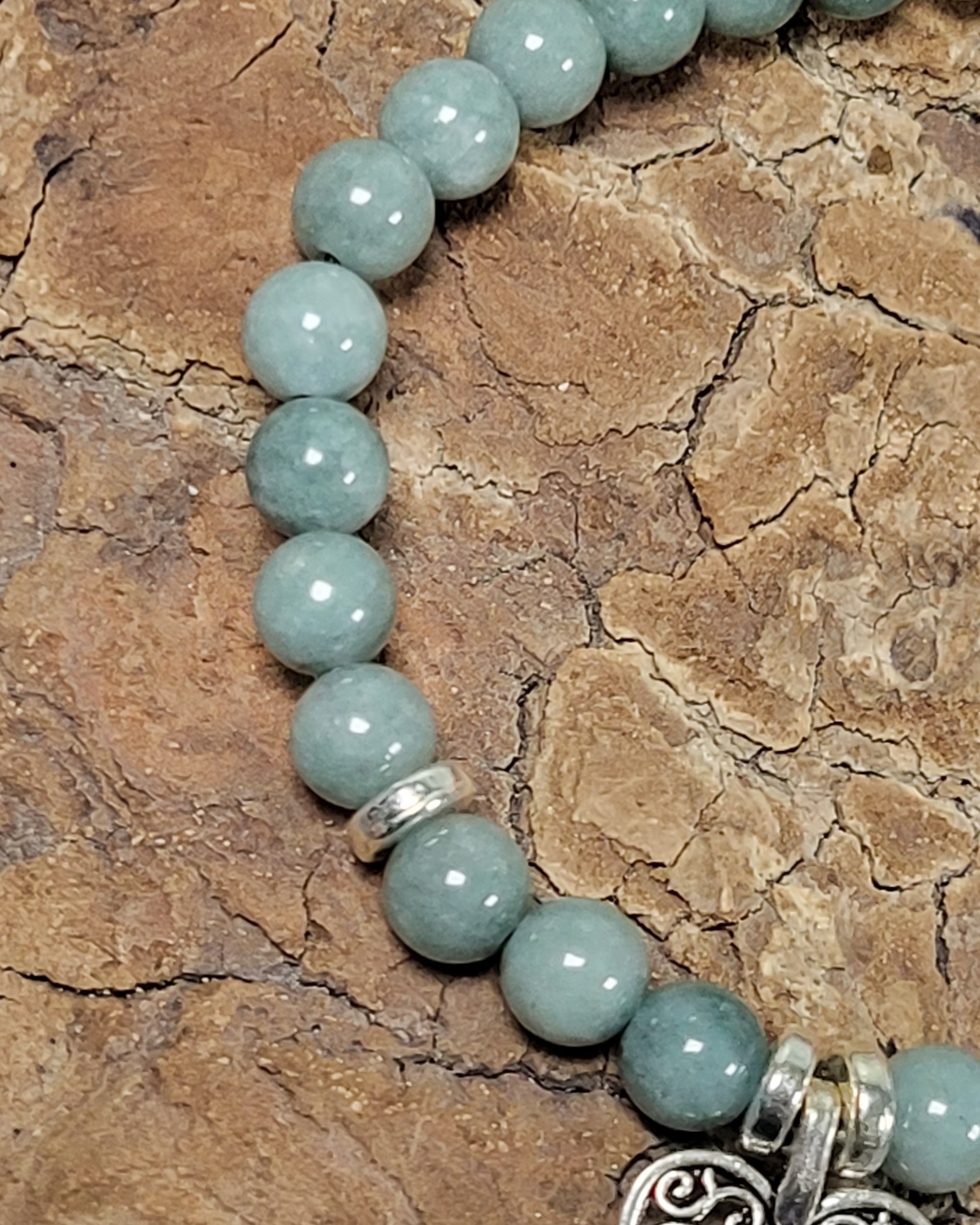 Bracelet Jade de Birmanie Coeur 