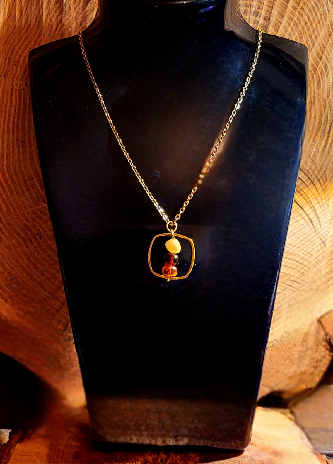 Collier d'Ambre Baltique esprit Vintage
