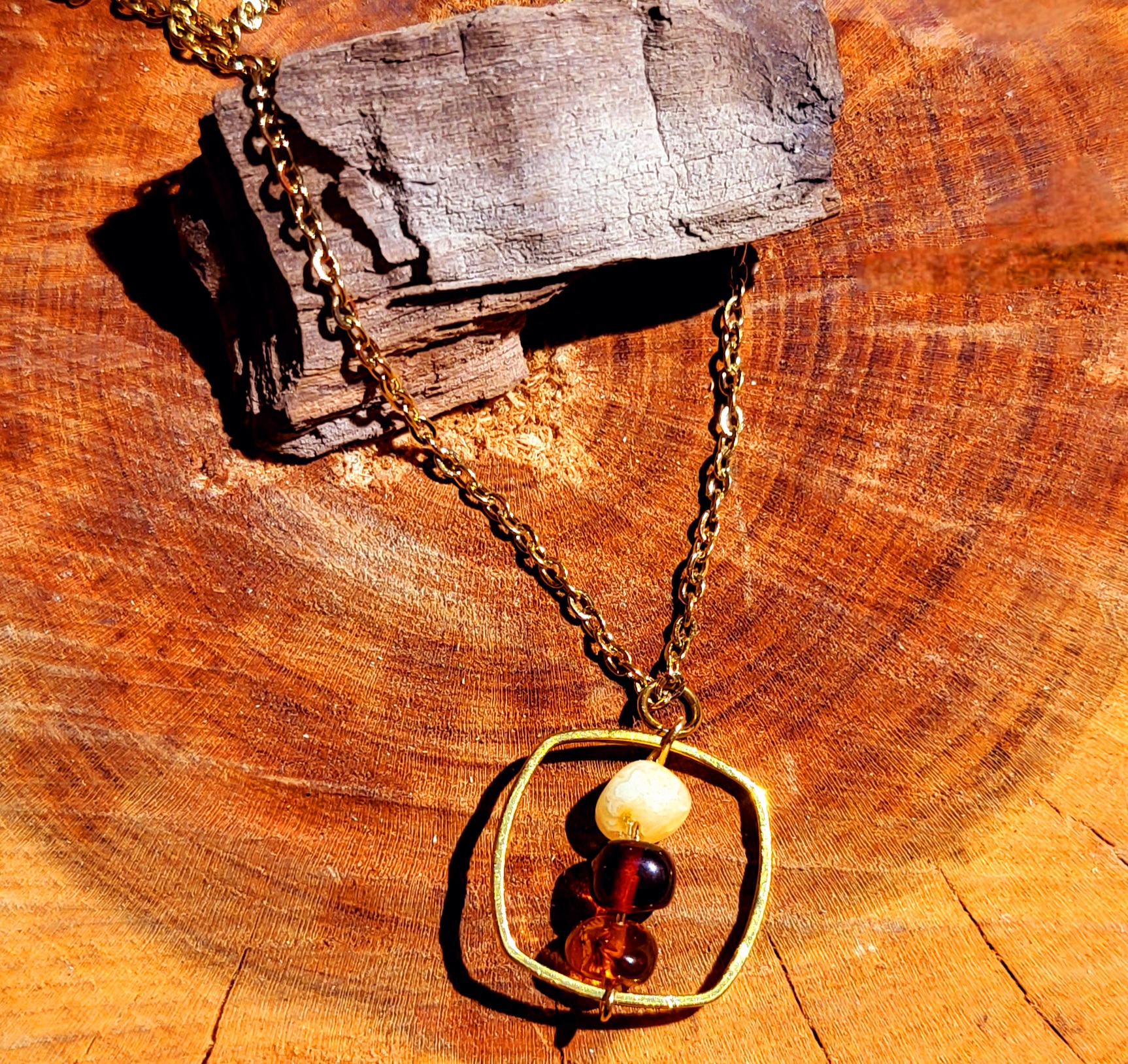 Collier d'Ambre Baltique esprit Vintage